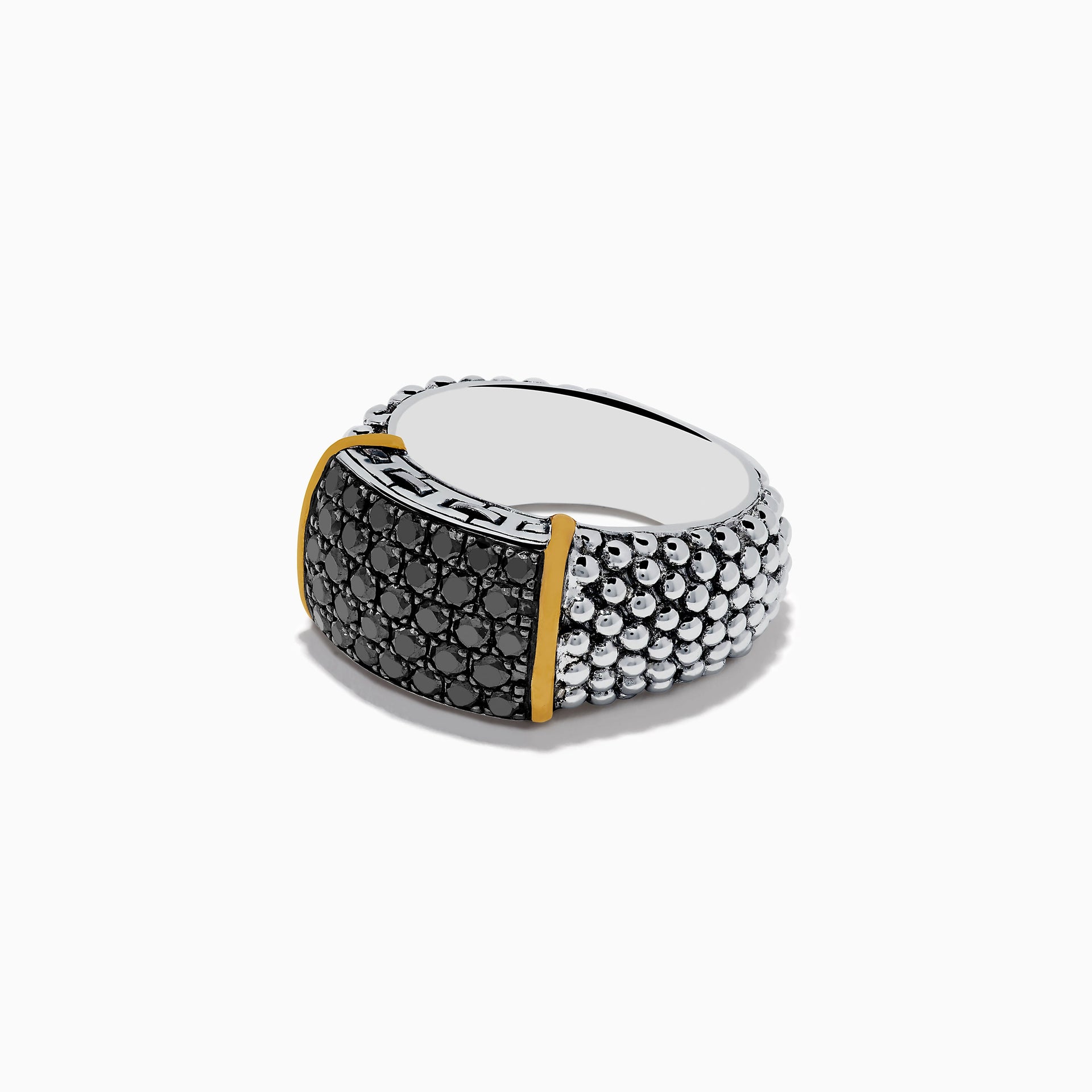 925-sterling-silver-and-18k-yellow-gold-black-diamond-ring