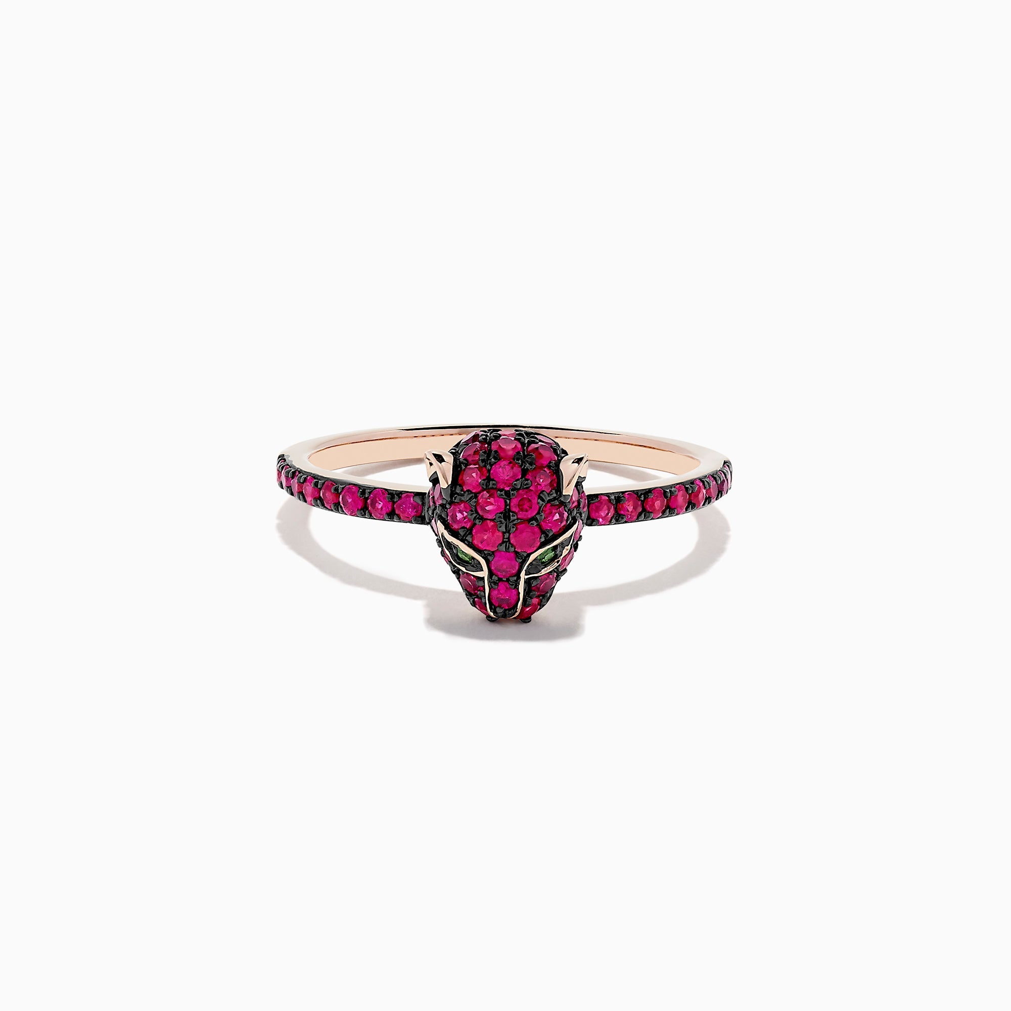 Effy rose gold panther ring top