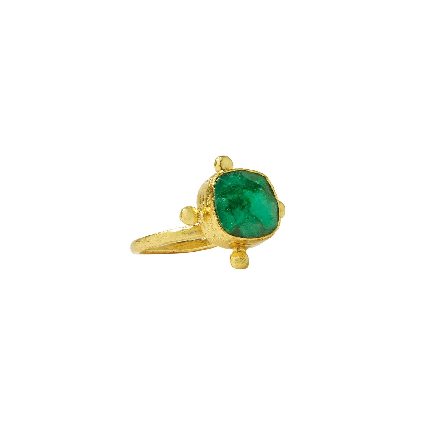 Eleanor Emerald Cocktail Ring