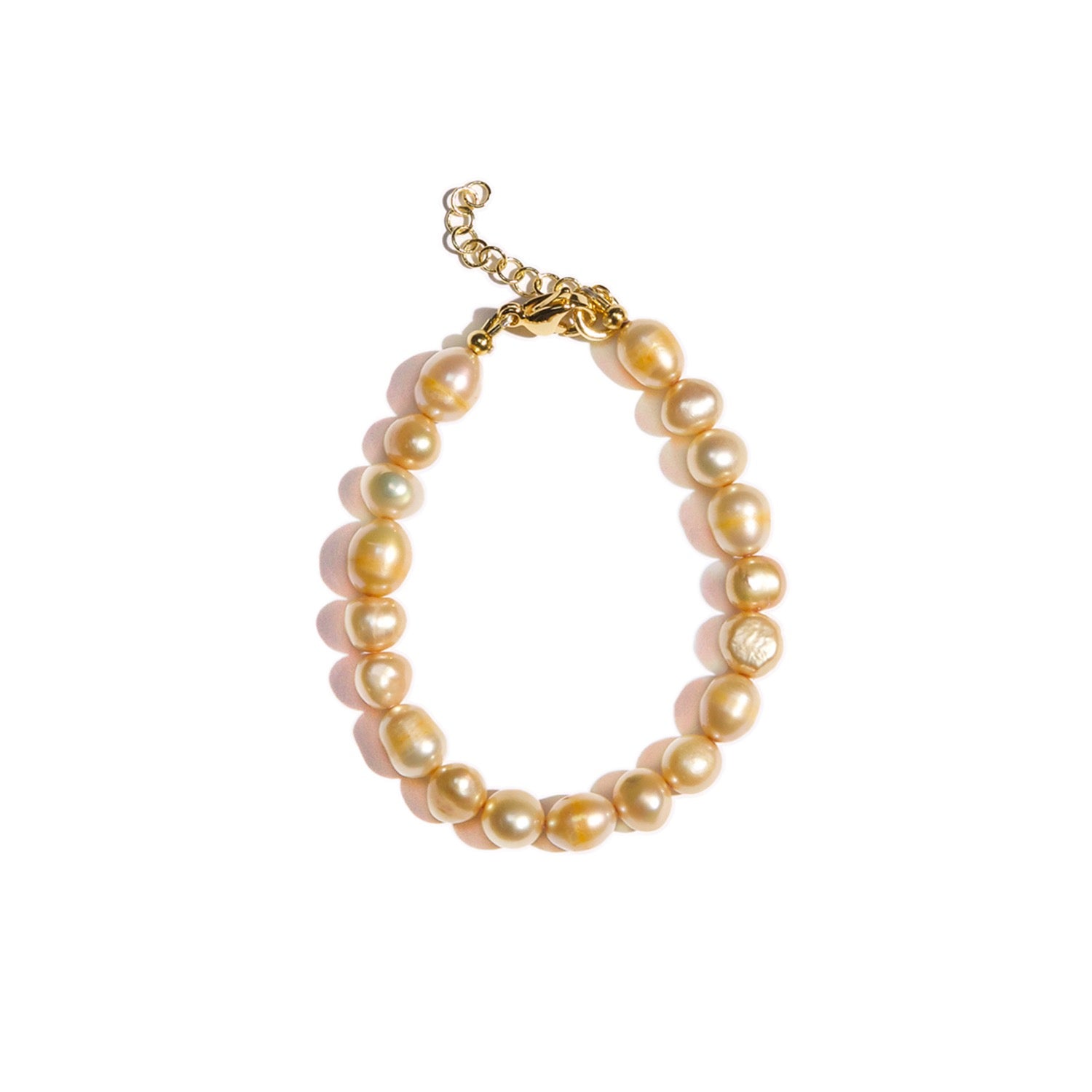 Emili Butter Yellow Pearl Bracelet