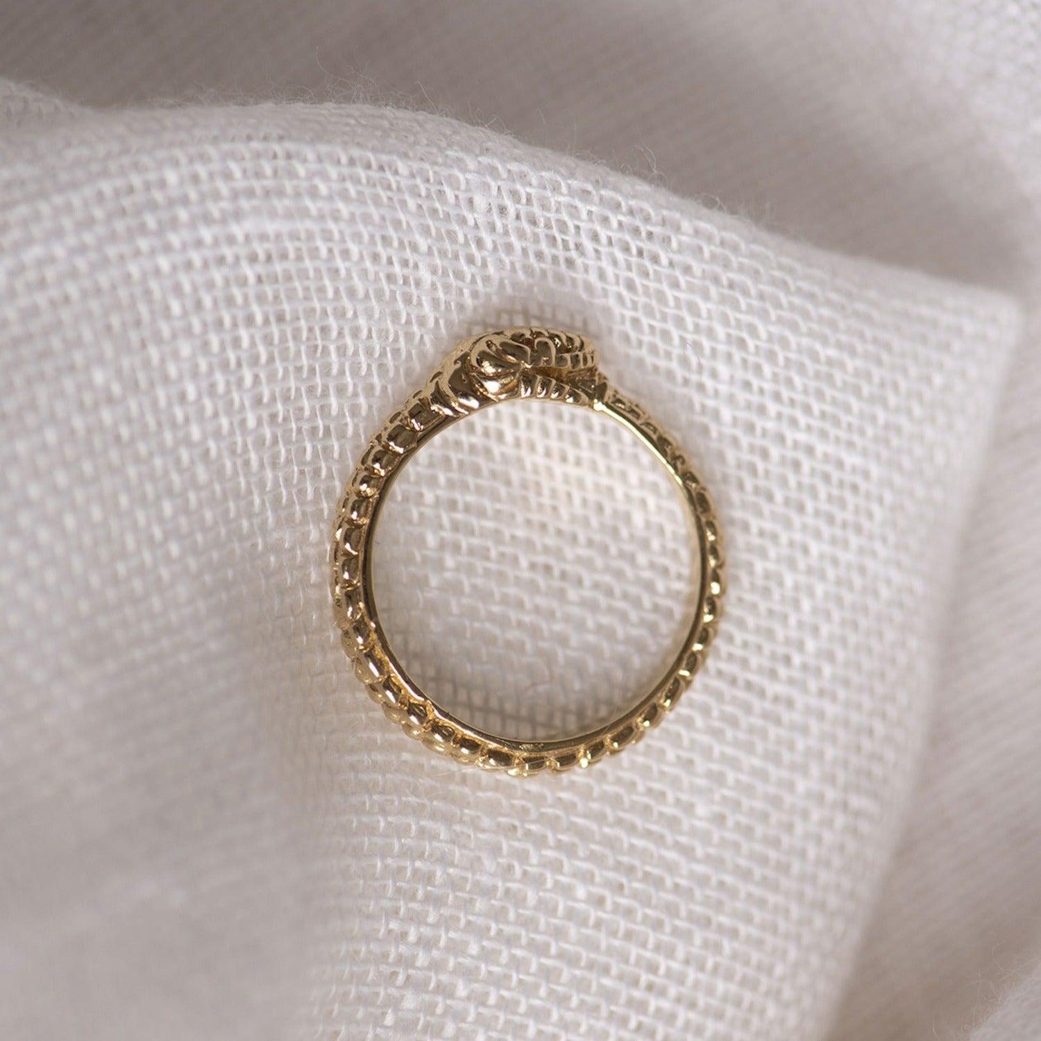 Eternity Snake Ring Gold