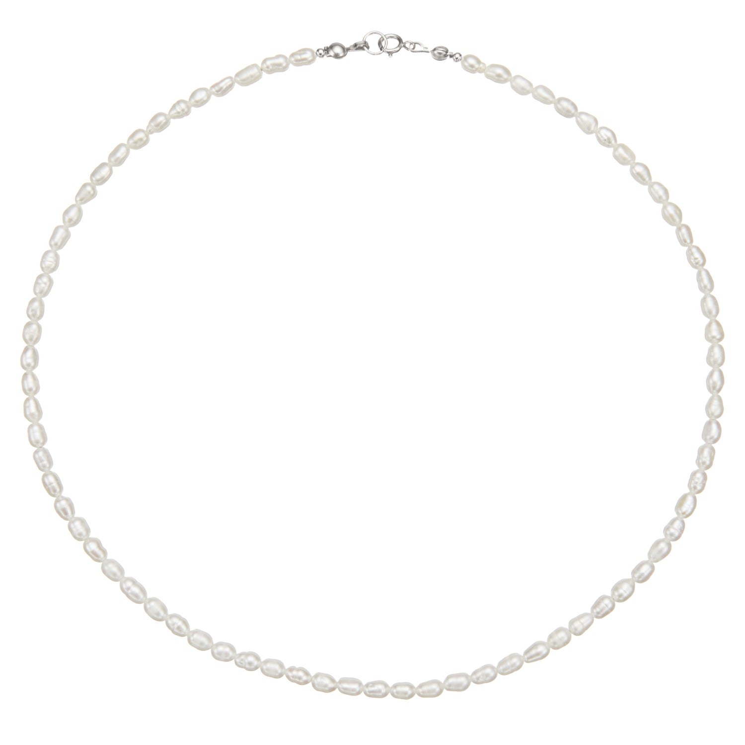 Silver Seed Pearl Choker