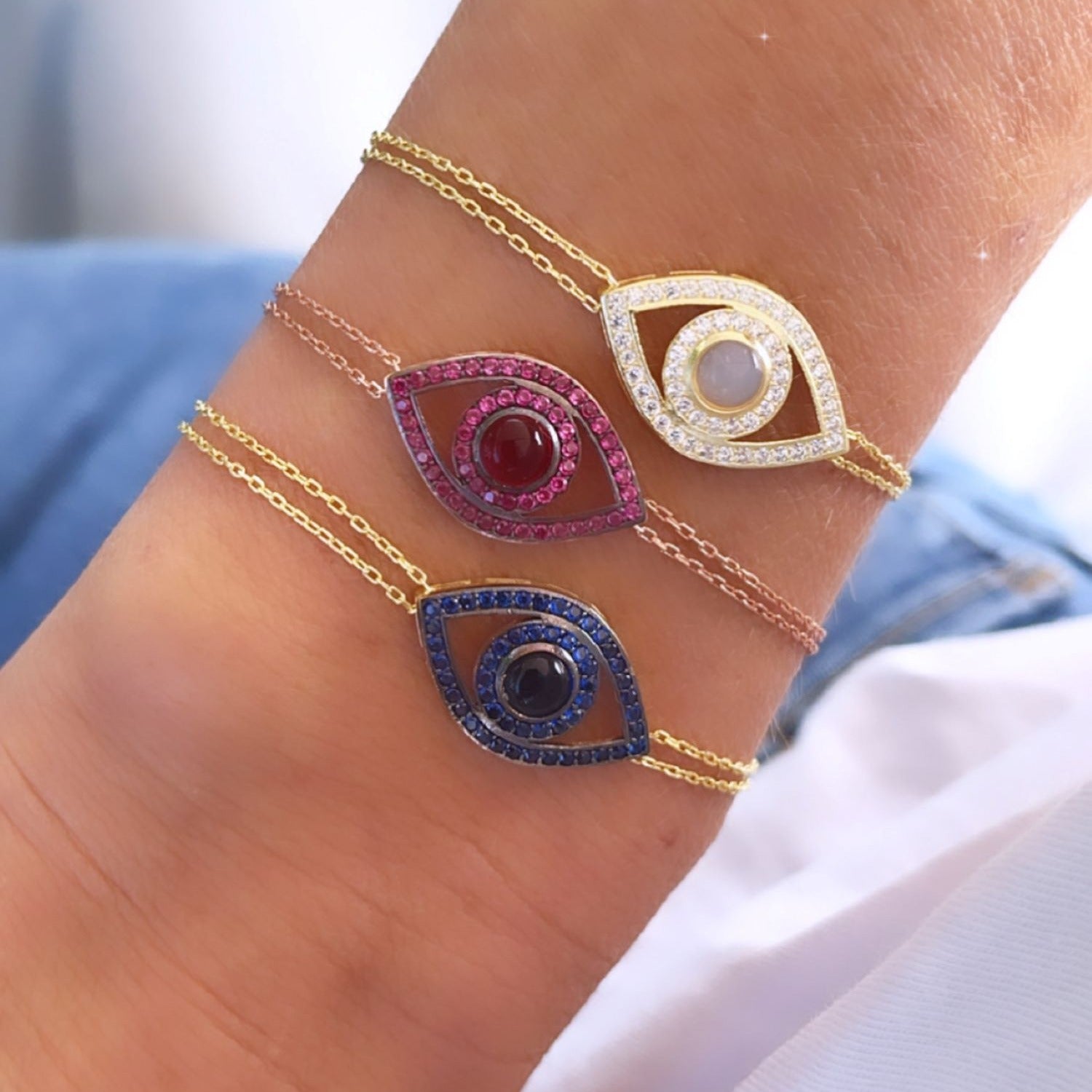 Evil Eye Bracelet Gold