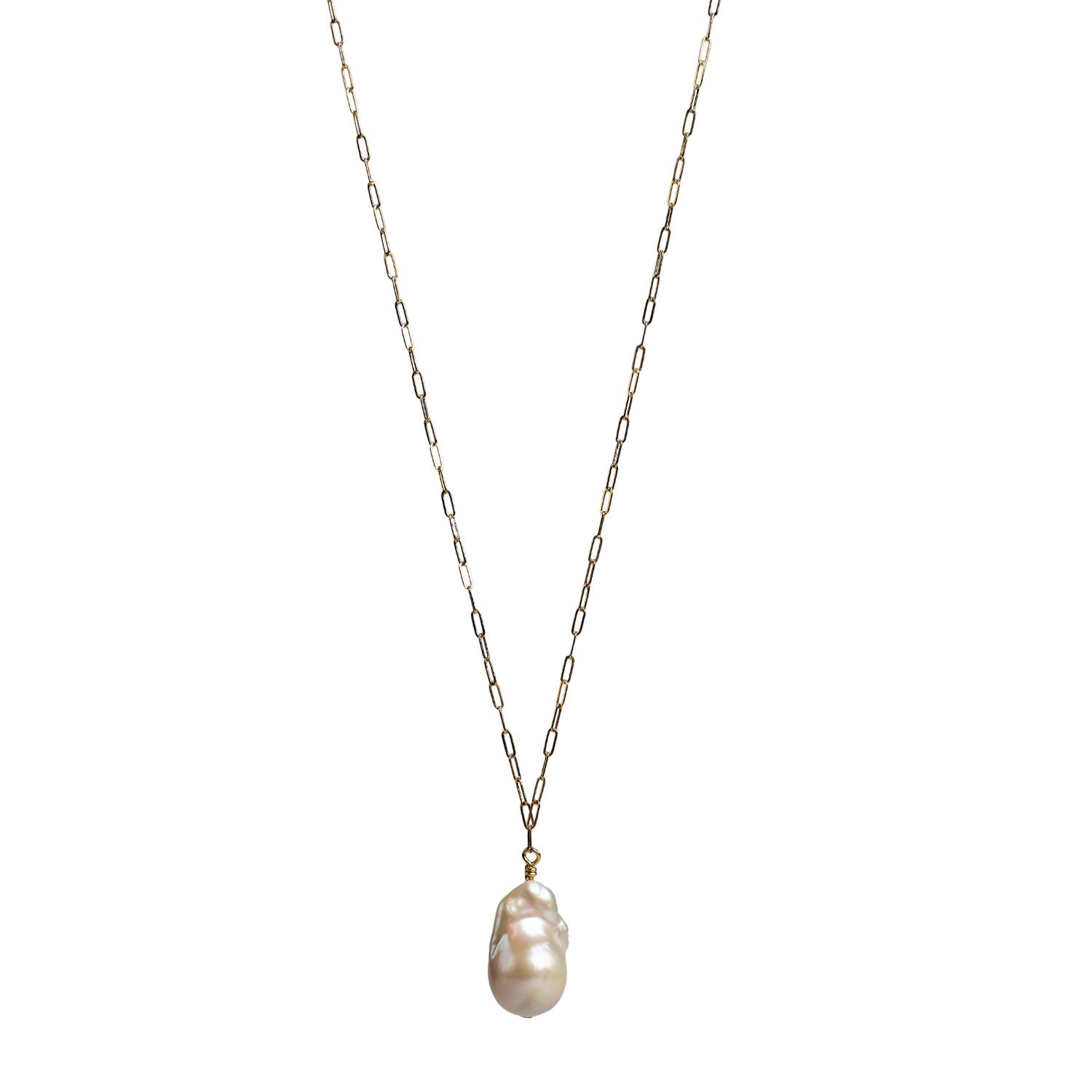 Flameball Baroque Pearl Necklace