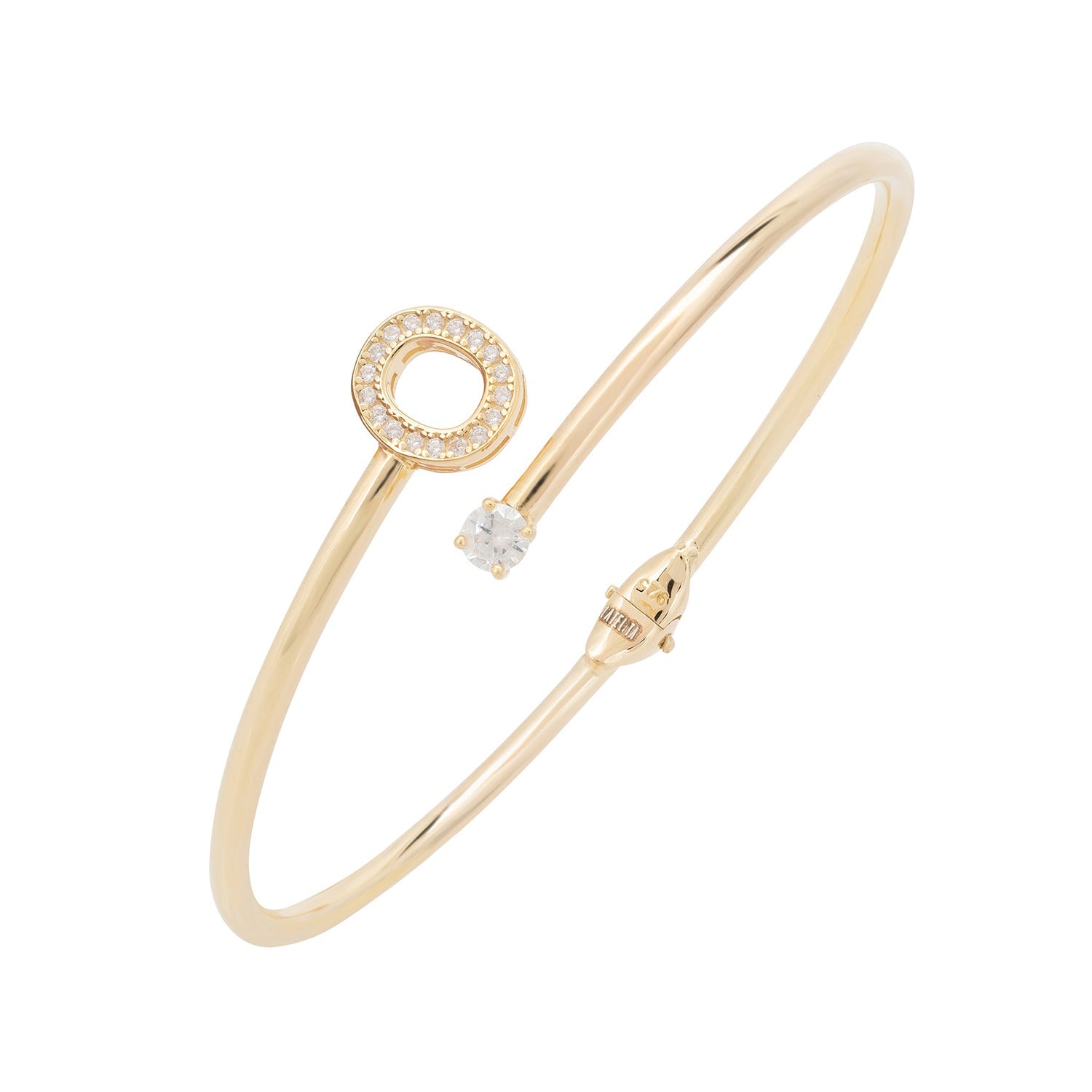 Initial Bangle Gold O