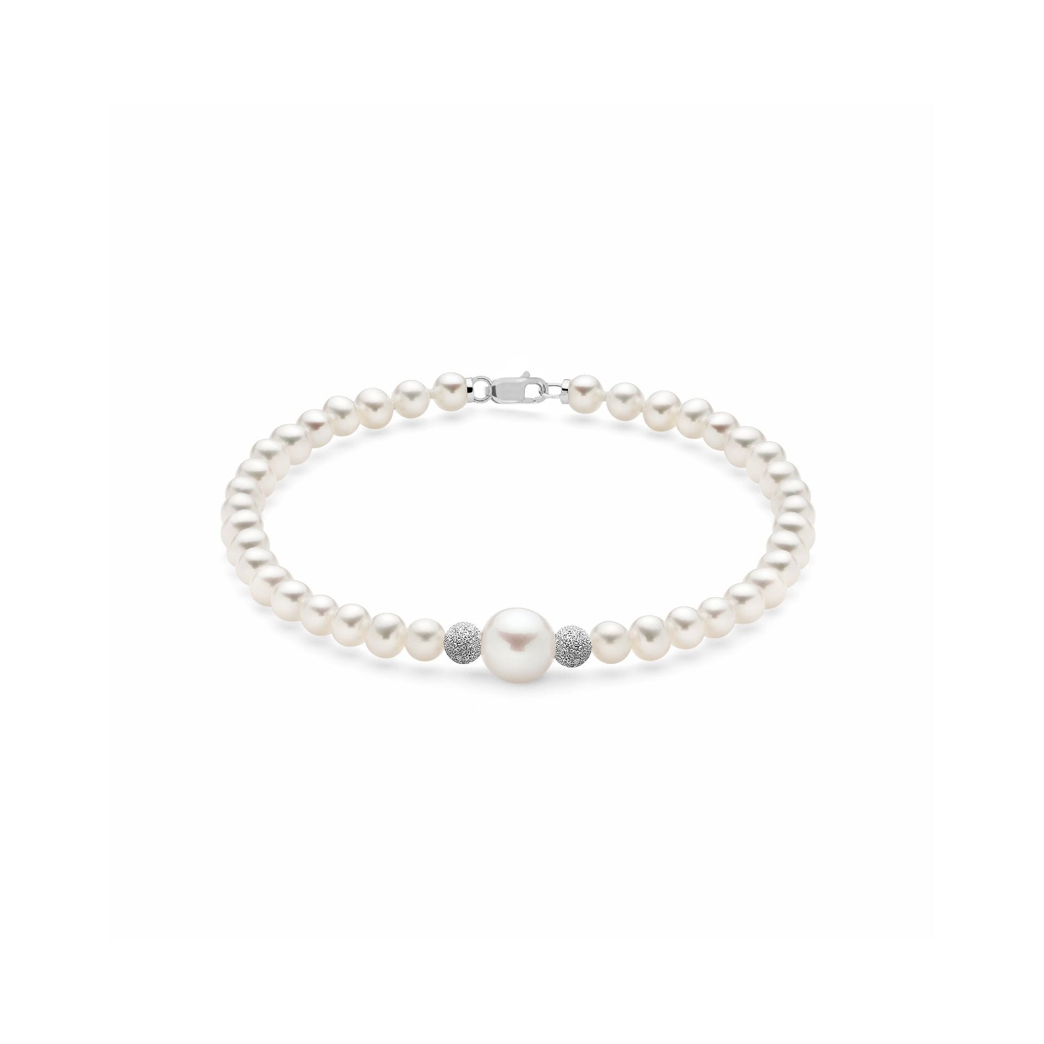 Freshwater Pearl Bracelet 18k White Gold