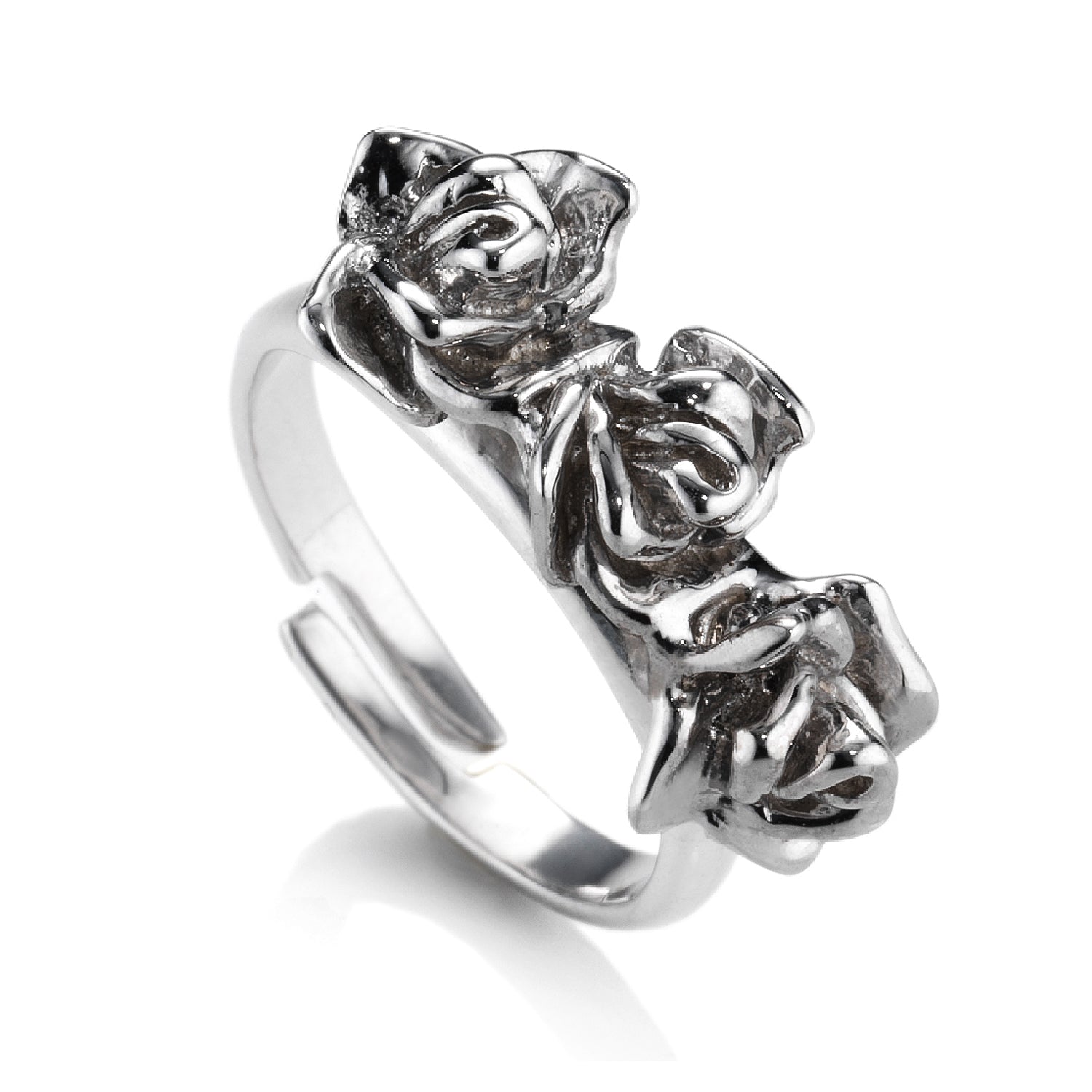 Fusion Ring Tarnished Sterling Silver Adjustable