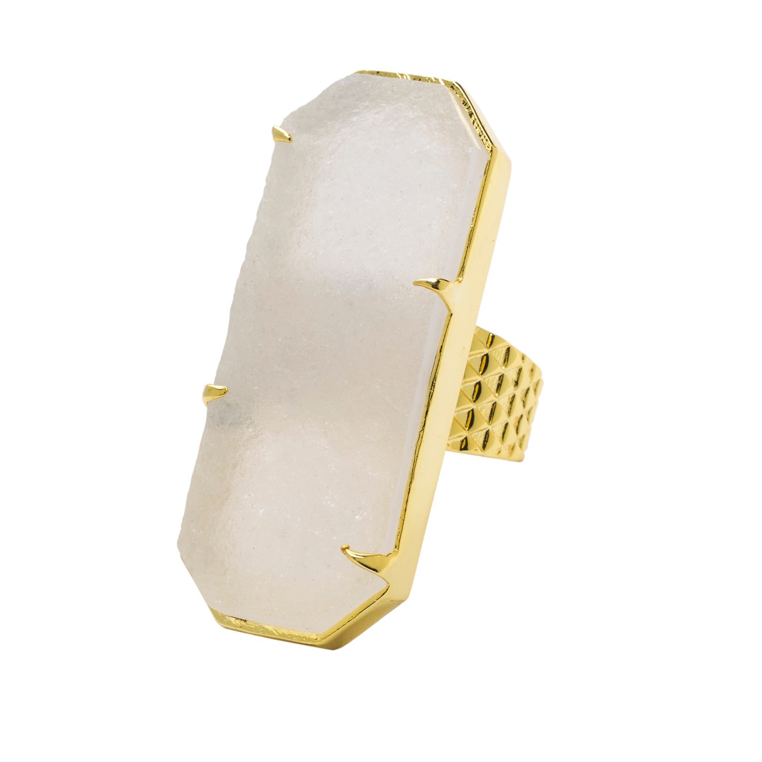 Inner Strength Gemstone Gold Statement Ring