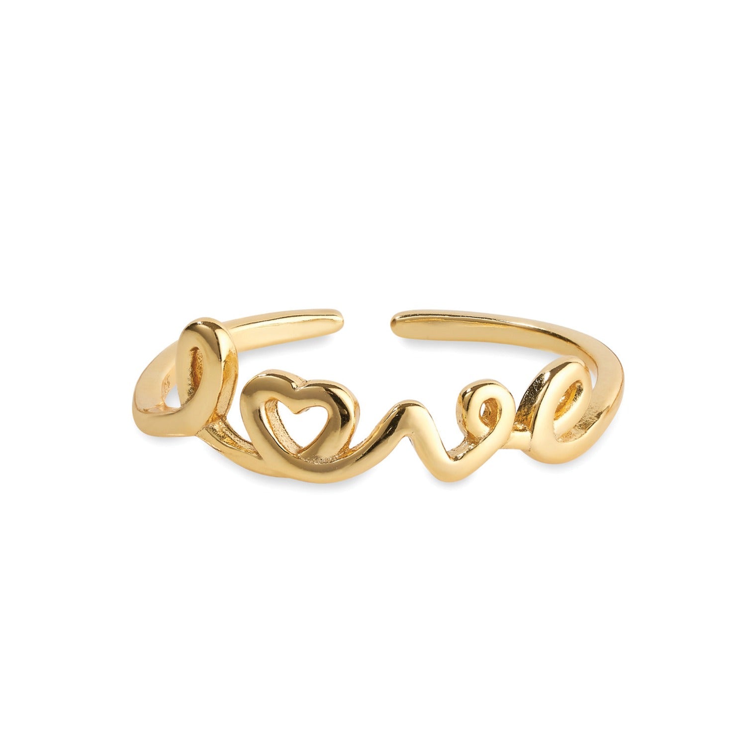 Gold Promise Love Stacking Ring