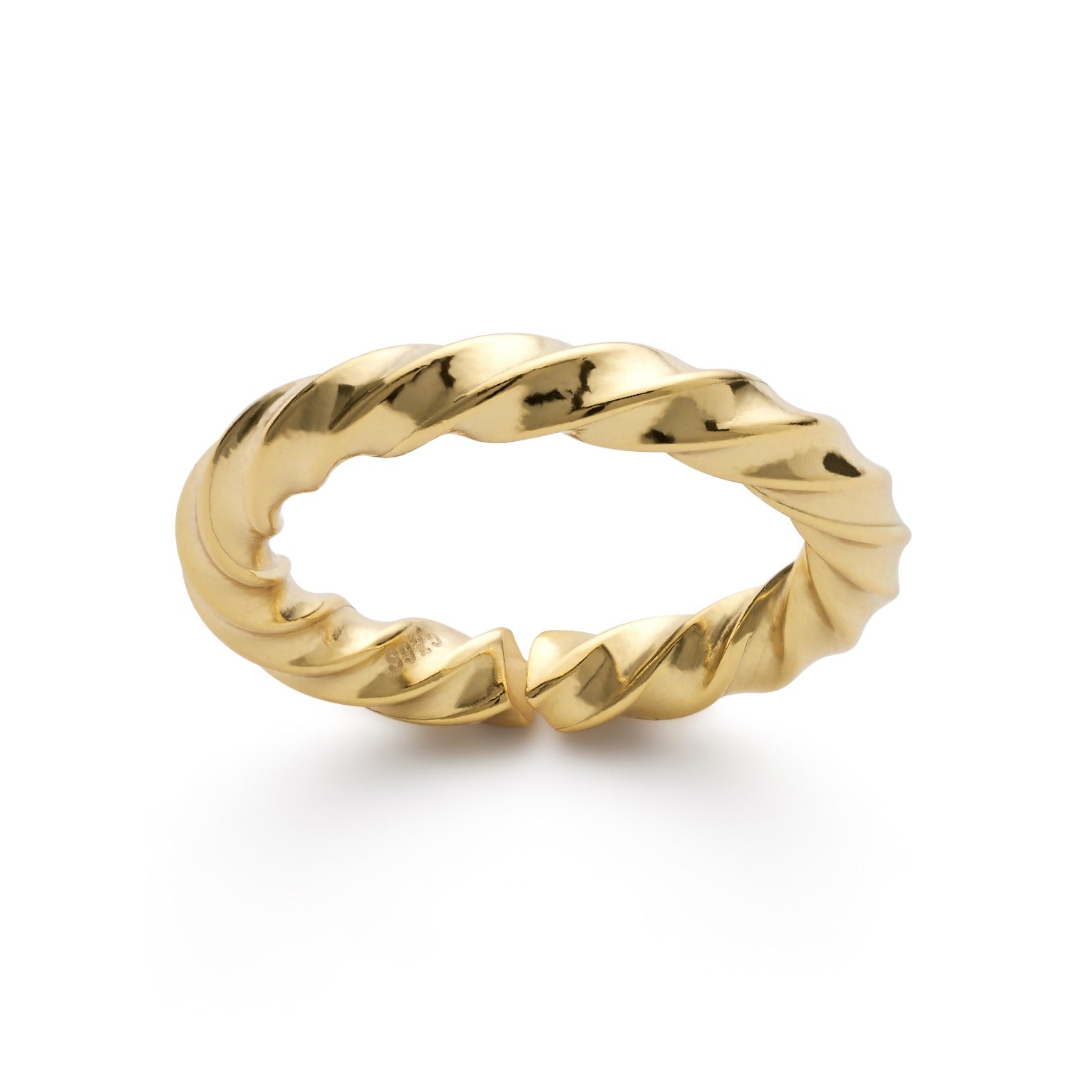 Gold Twist Band Ring