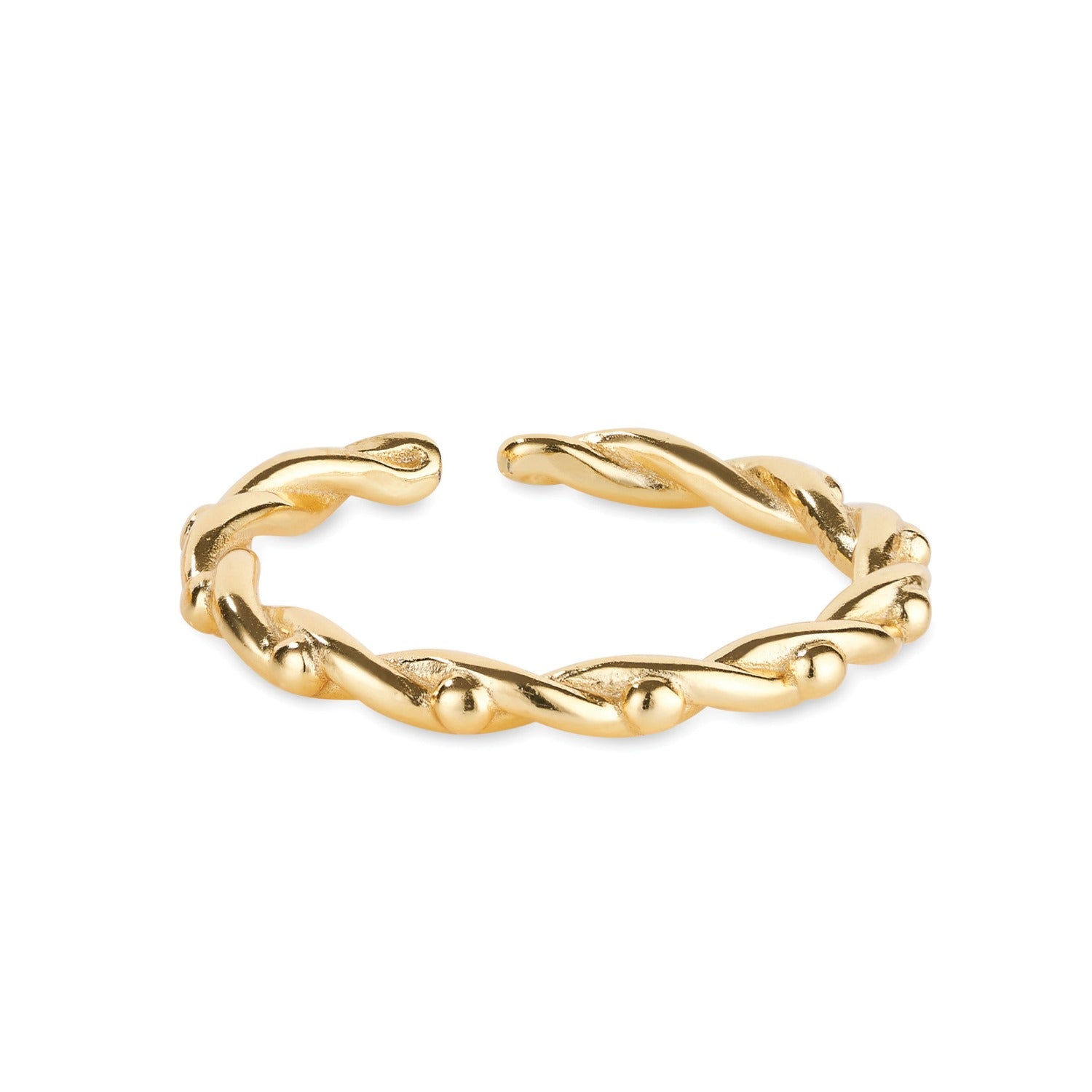 Gold Twist Stackable Ring