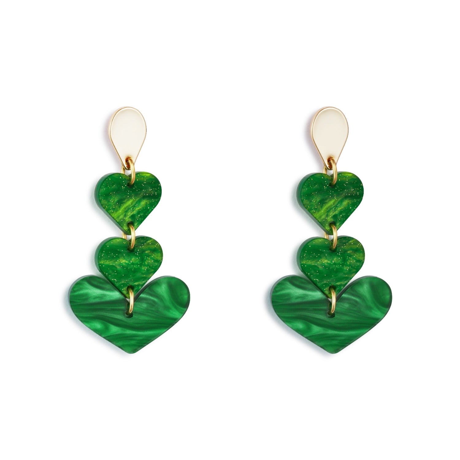 Heart Drop Earrings