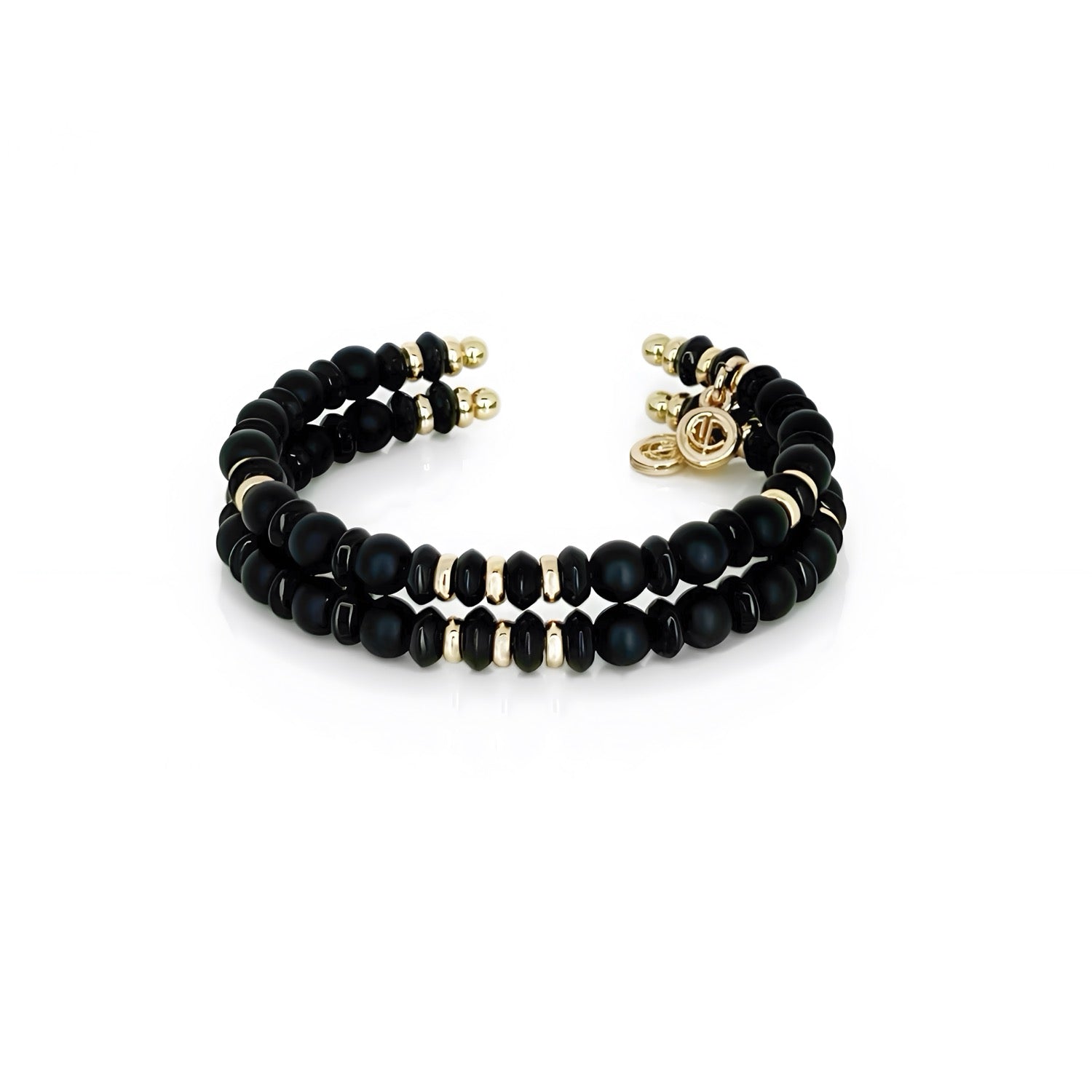 Helena Black Onyx Cuff Bracelet