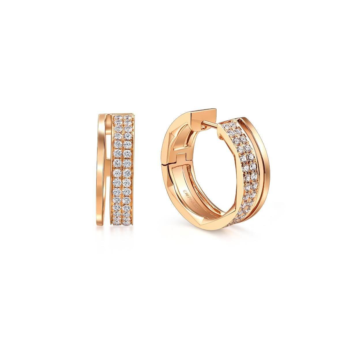 timeless-18k-rose-gold-diamond-hoop-earrings