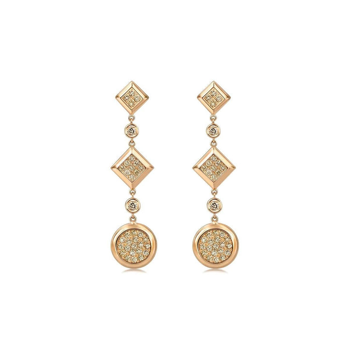 timeless-18k-red-gold-brown-diamond-earrings