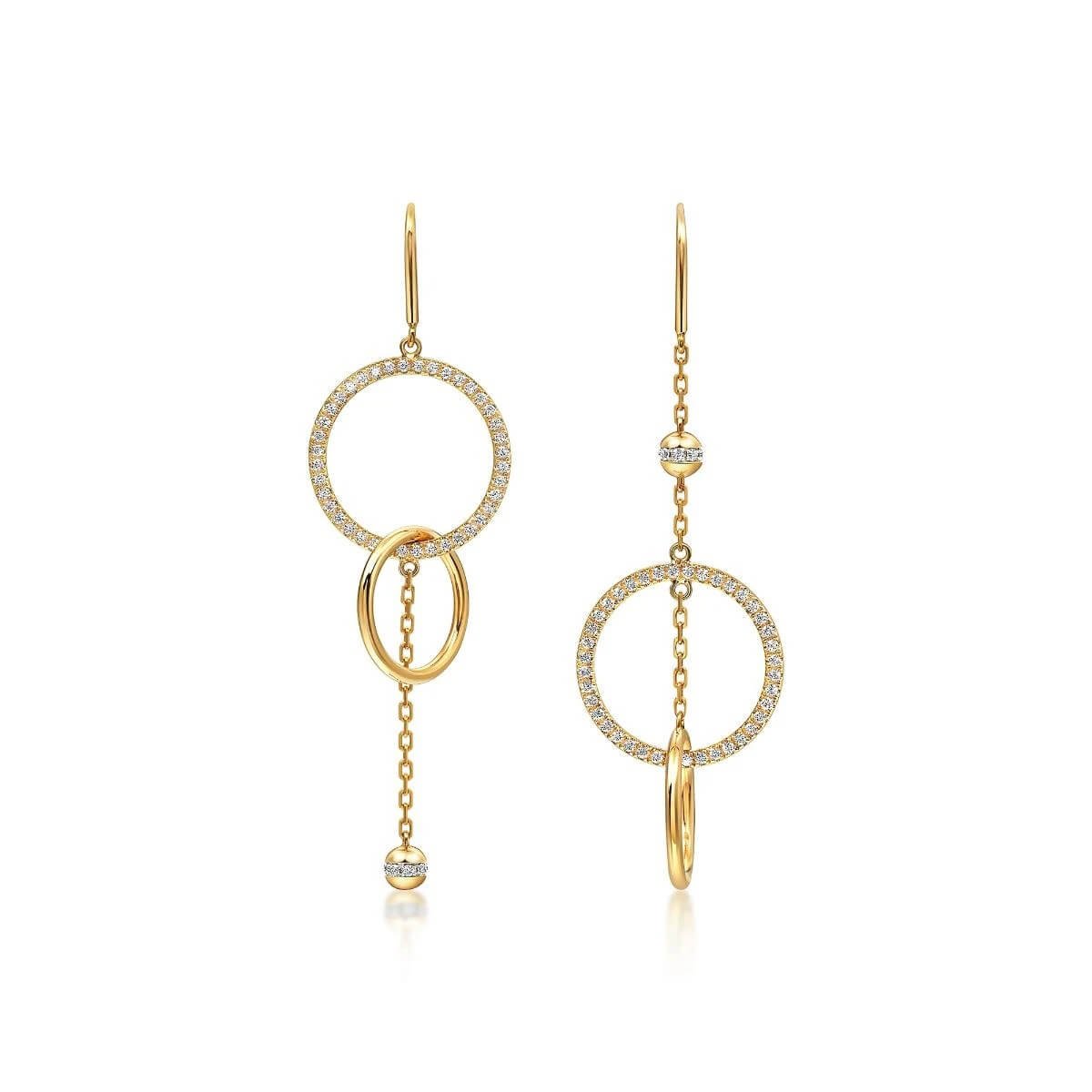 Yellow and white earrings online