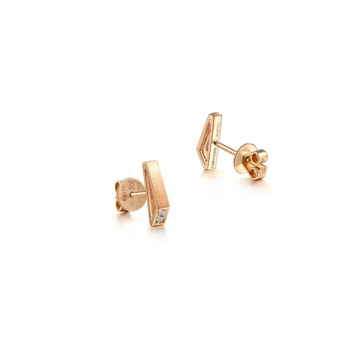 m-18k-red-gold-diamond-mismatched-earrings