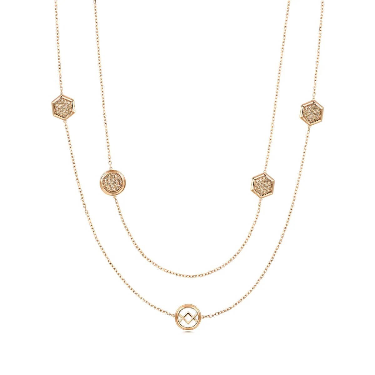 timeless-18k-red-gold-brown-diamond-necklace