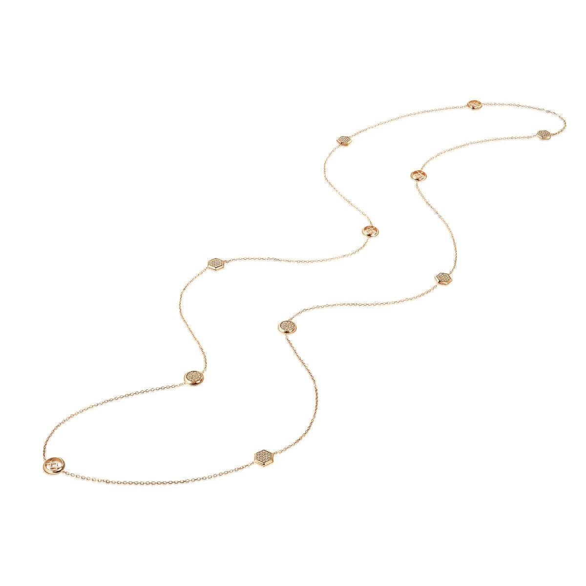 timeless-18k-red-gold-brown-diamond-necklace