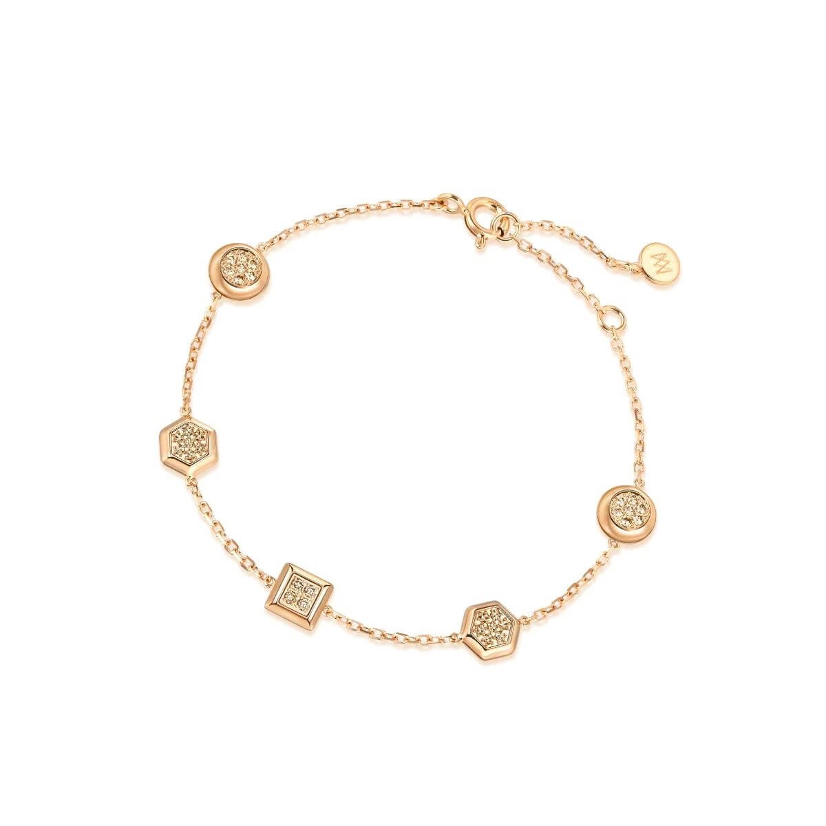 timeless-18k-red-gold-brown-diamond-bracelet