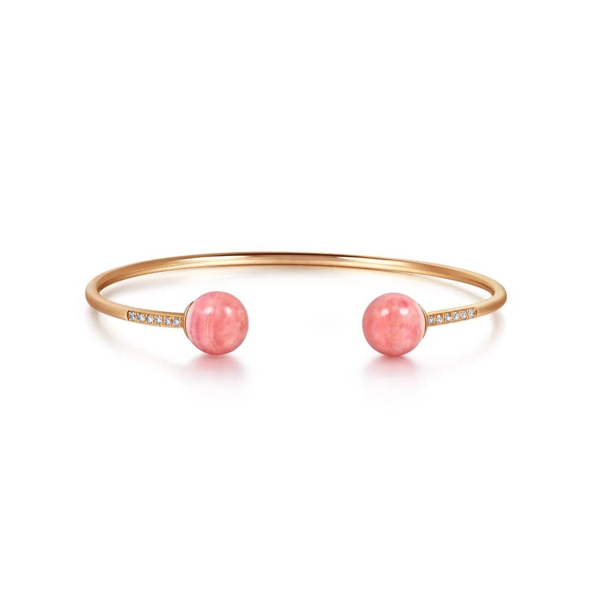 cosmos-18k-red-gold-rhodochrosite-bangle