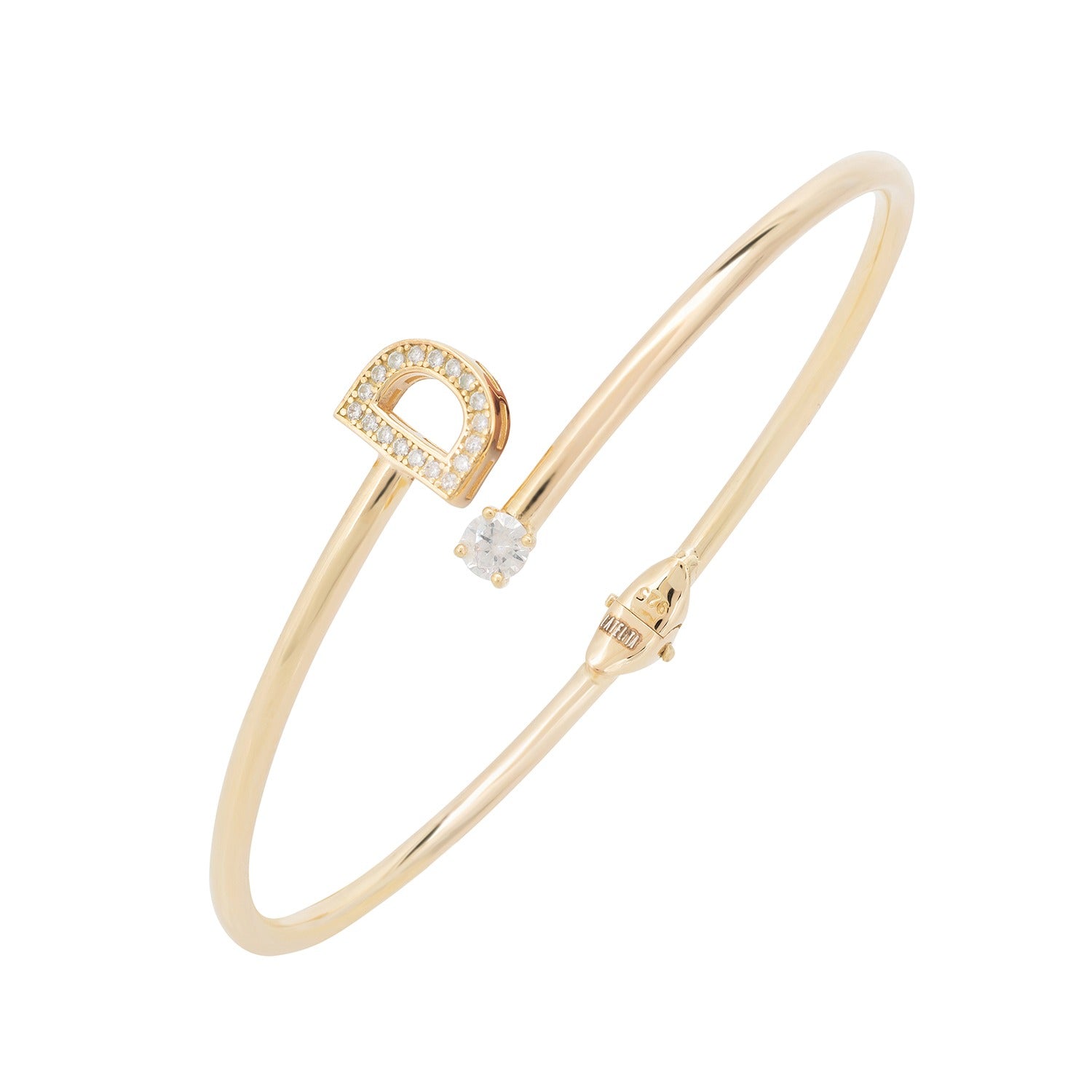 Initial Bangle Gold D