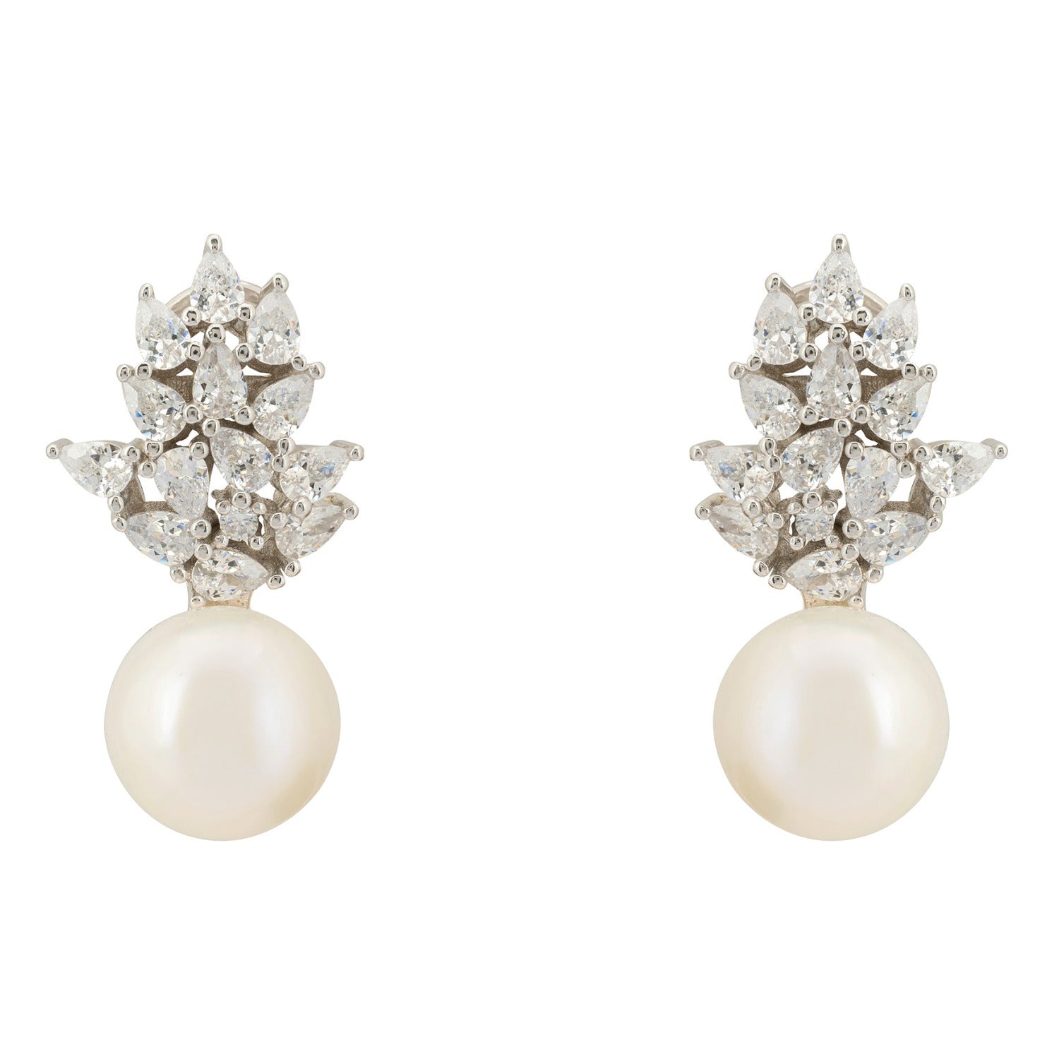 Imperial Pearl Radiance Earrings Silver