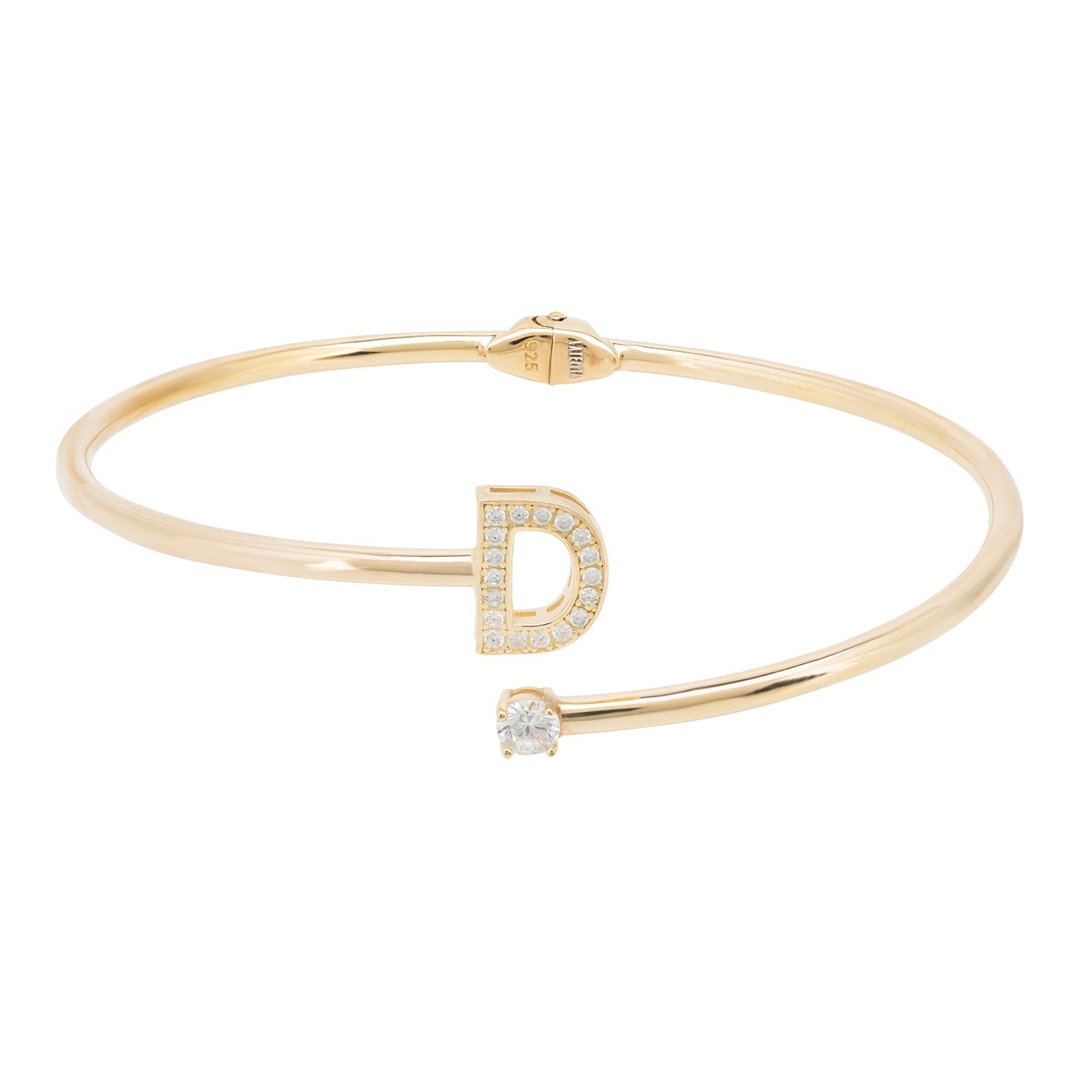 Initial Bangle Gold D