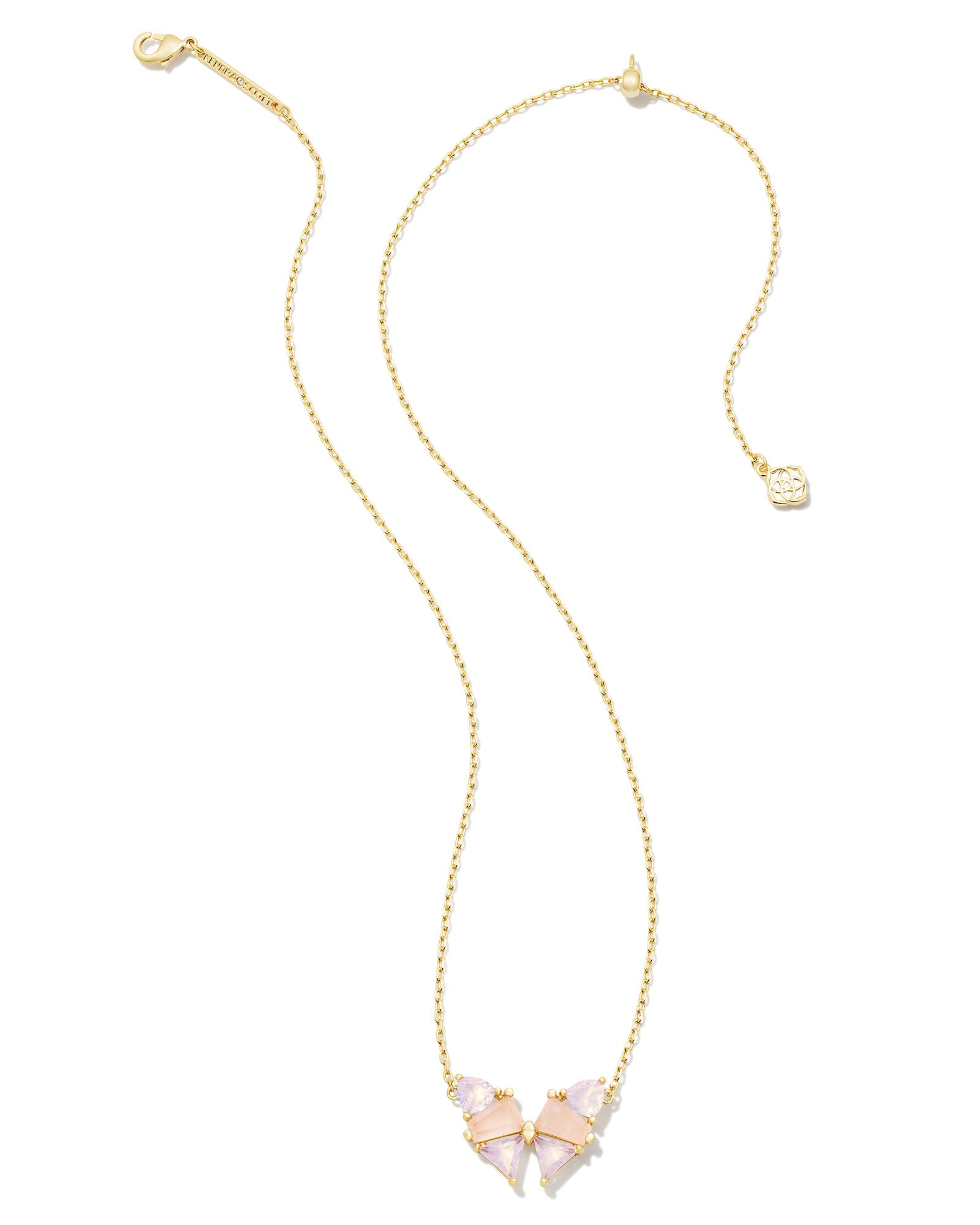 Butterfly necklace pink online