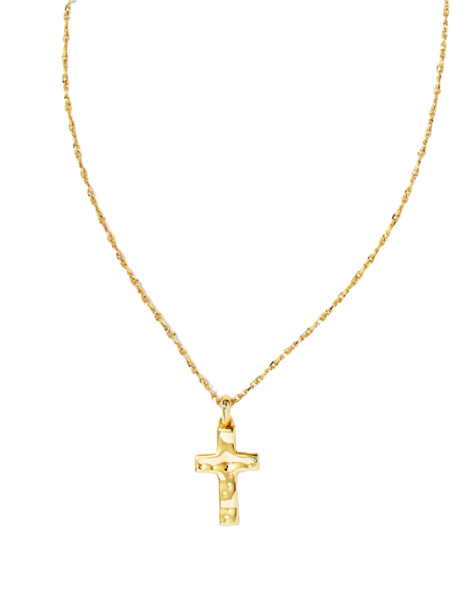 Cross Pendant Necklace in Gold