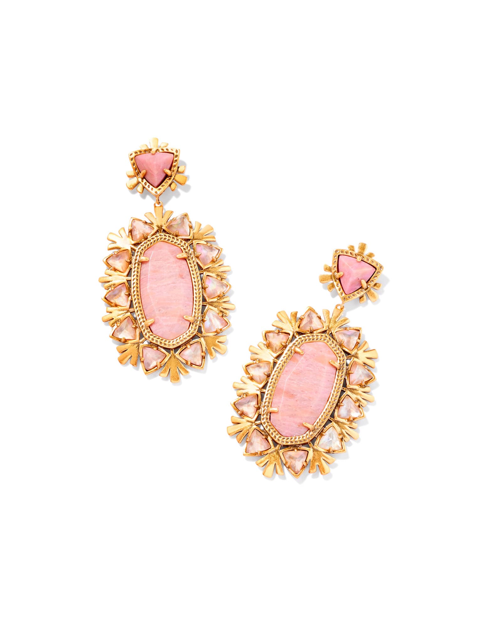 havana-vintage-gold-statement-earrings-in-blush-pink-quartzite-swarovski