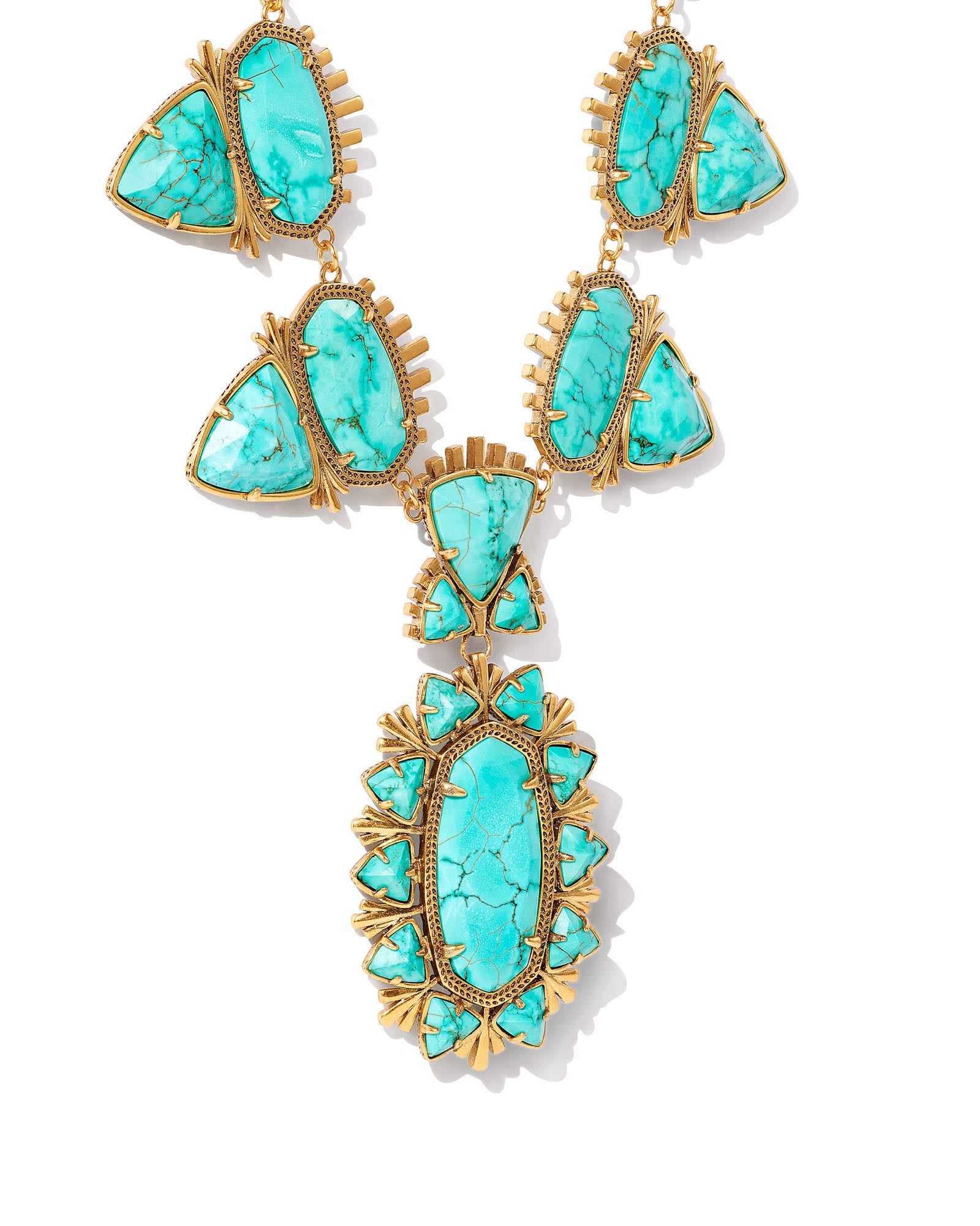 Vintage Rough Turquoise Statement hotsell Necklace