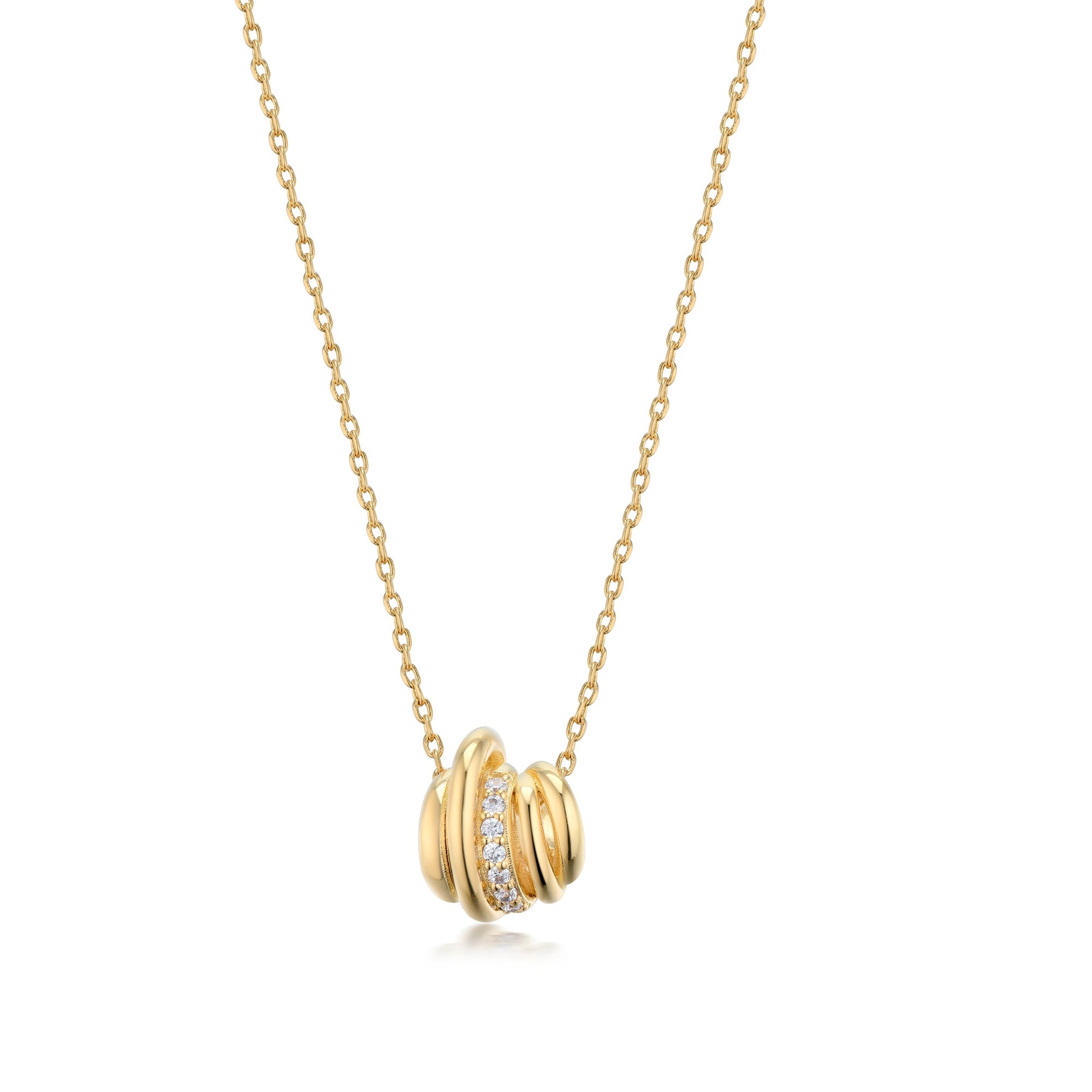 Alaia Petite White Zirconia Pendant Necklace