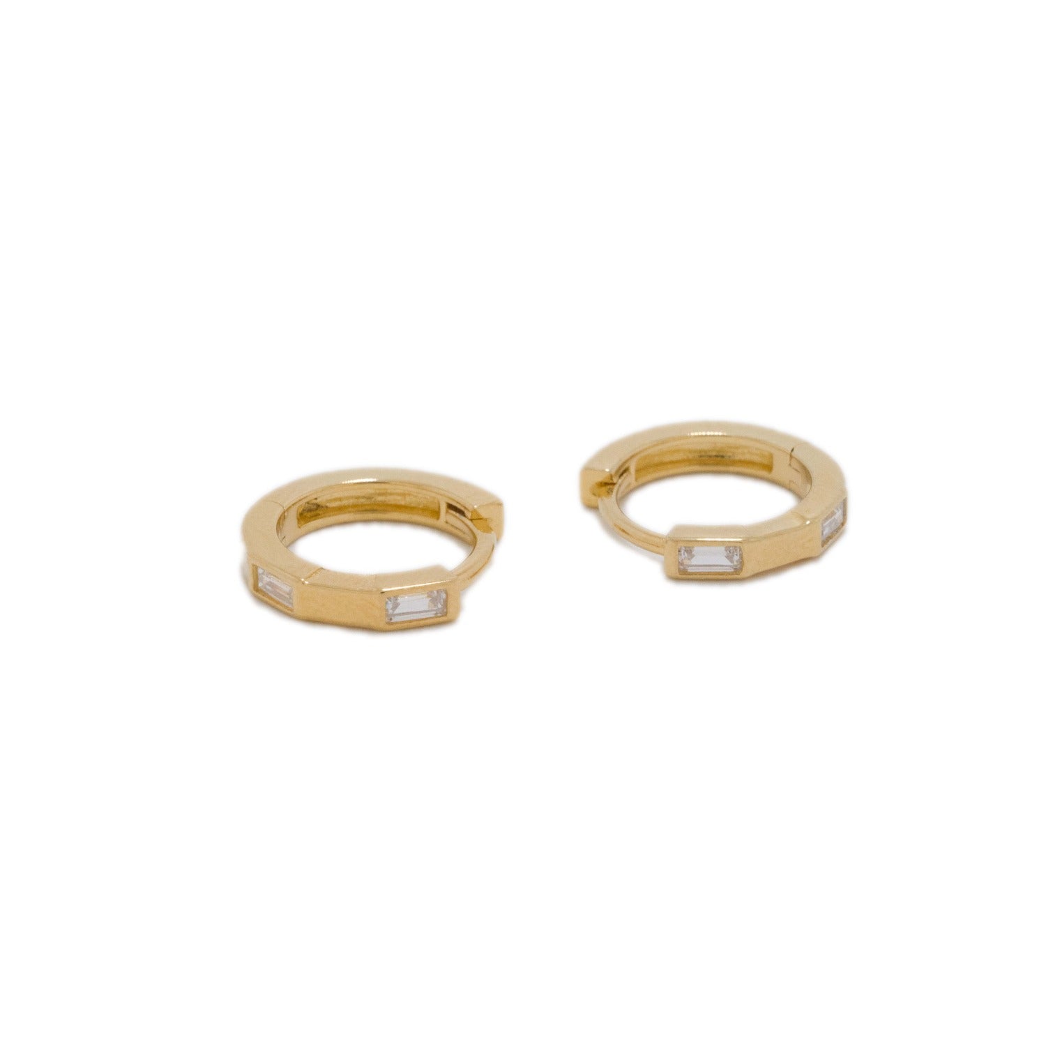 Luna Mini Gold Hoop Earrings