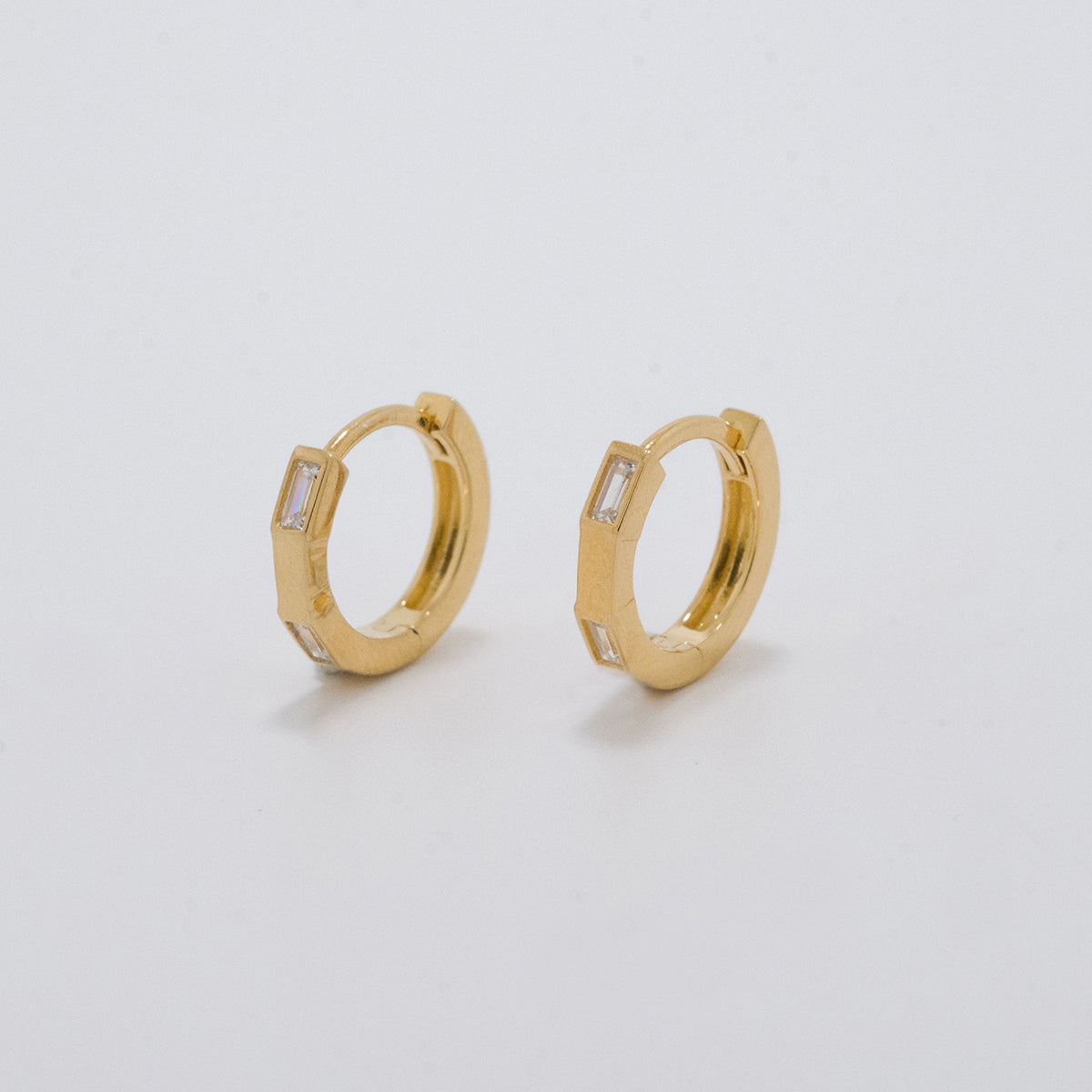 Luna Mini Gold Hoop Earrings