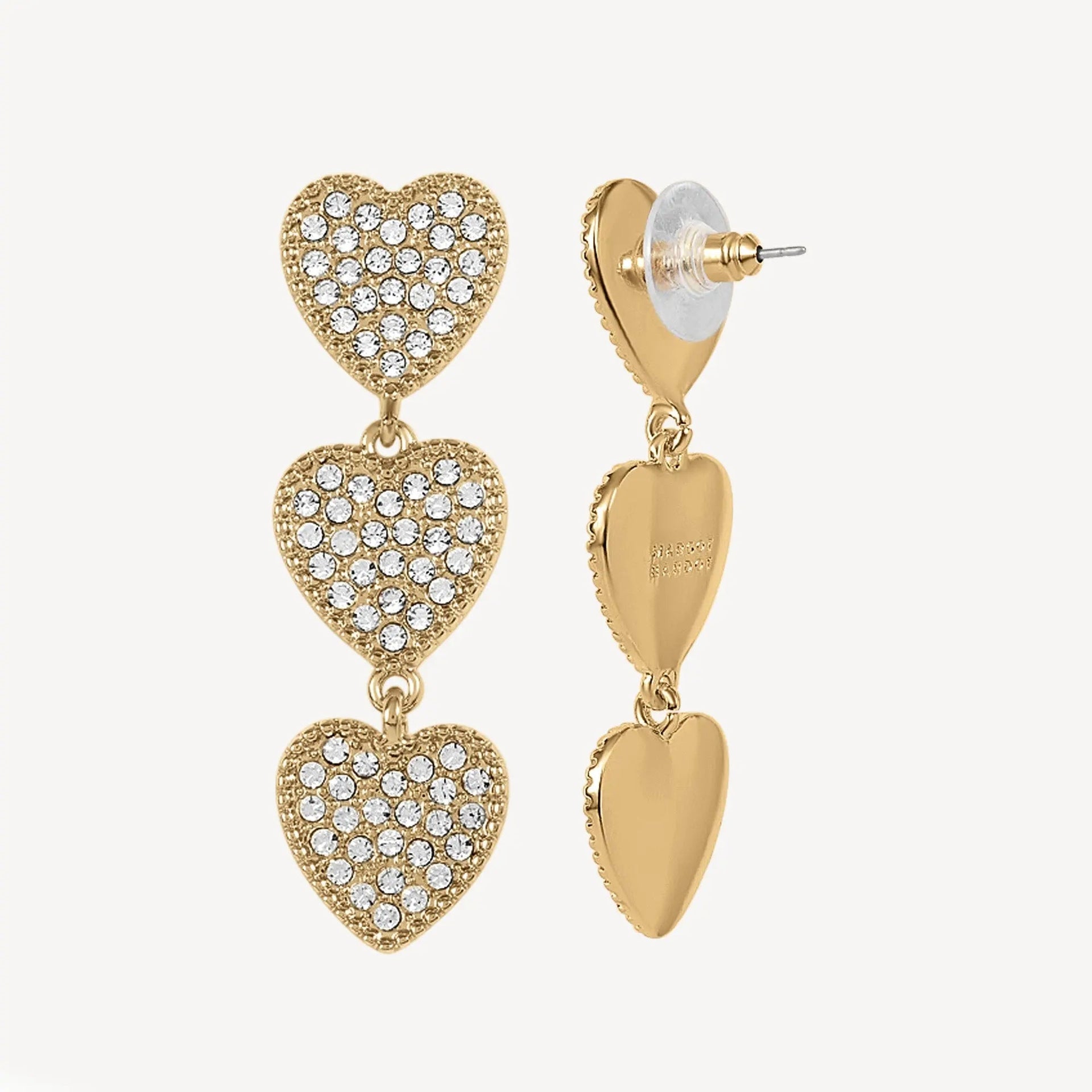 Maeva Heart Earrings Shine