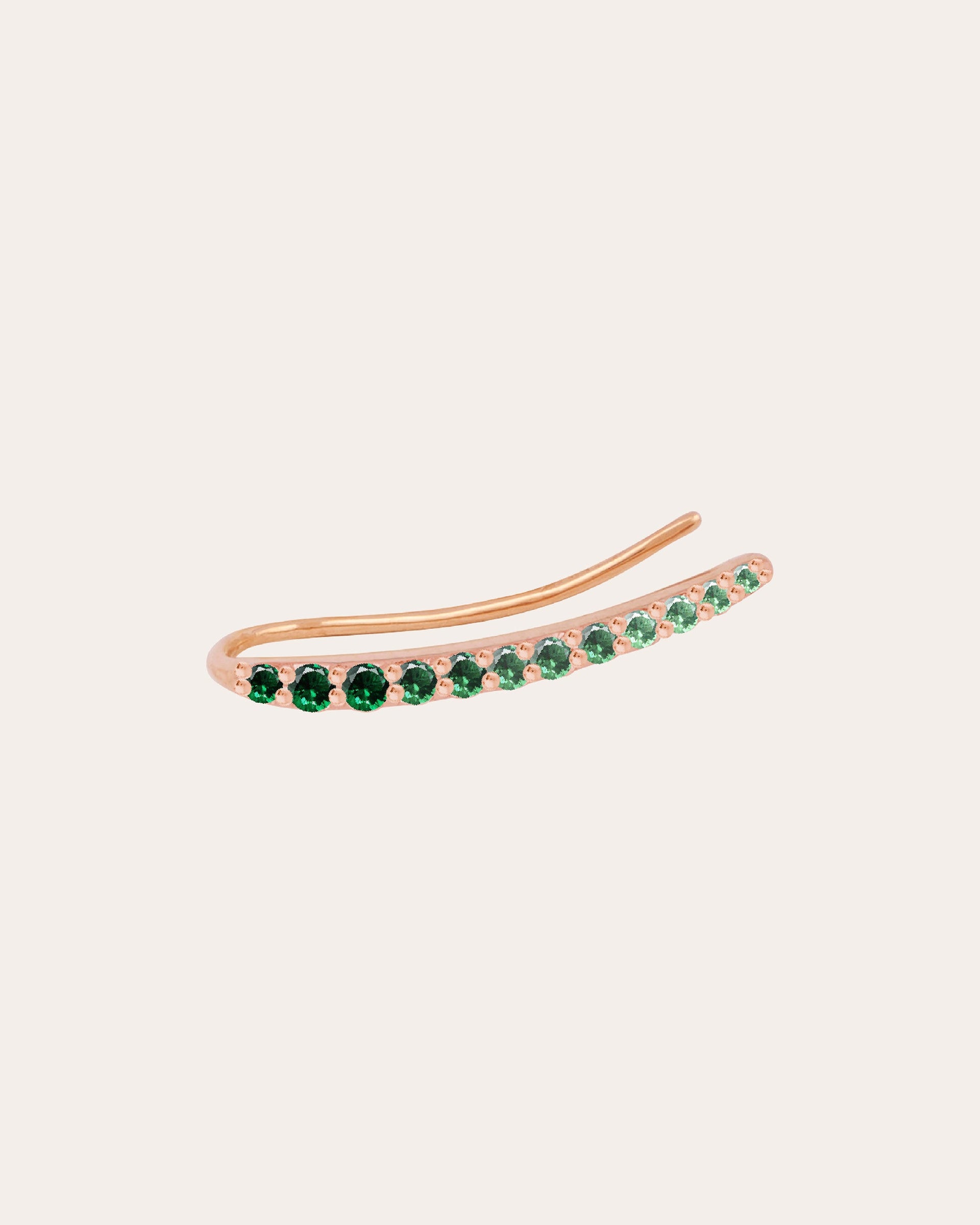 single-emerald-ocean-tide-earring