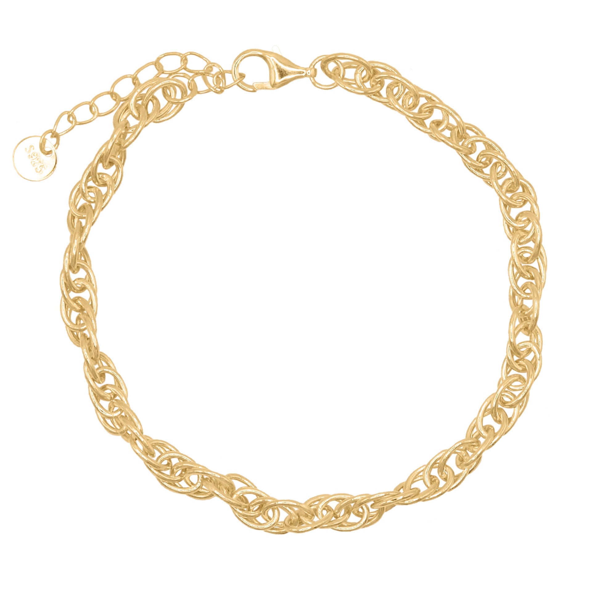 Monica Cable Bracelet Gold Plated