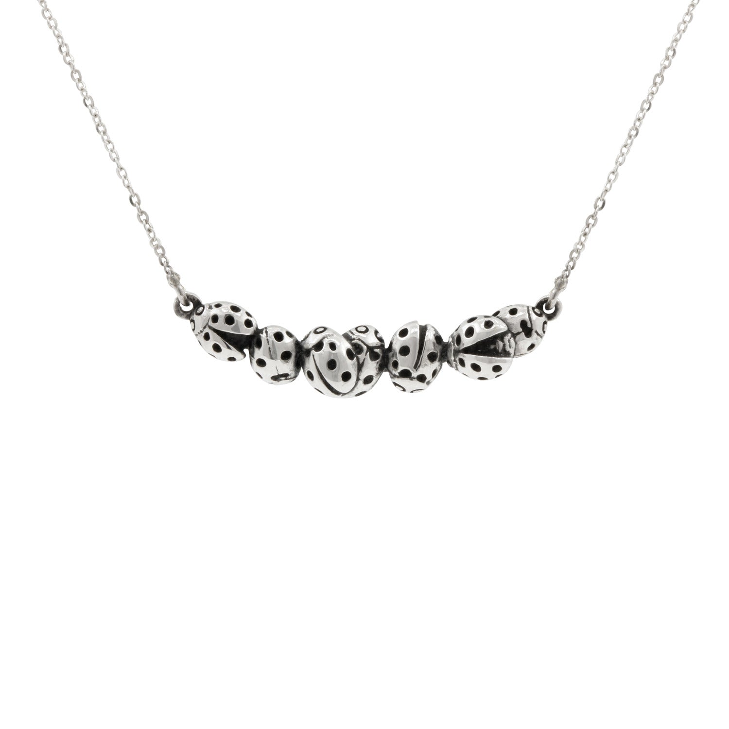 Loveliness Of Ladybird Necklace Silver