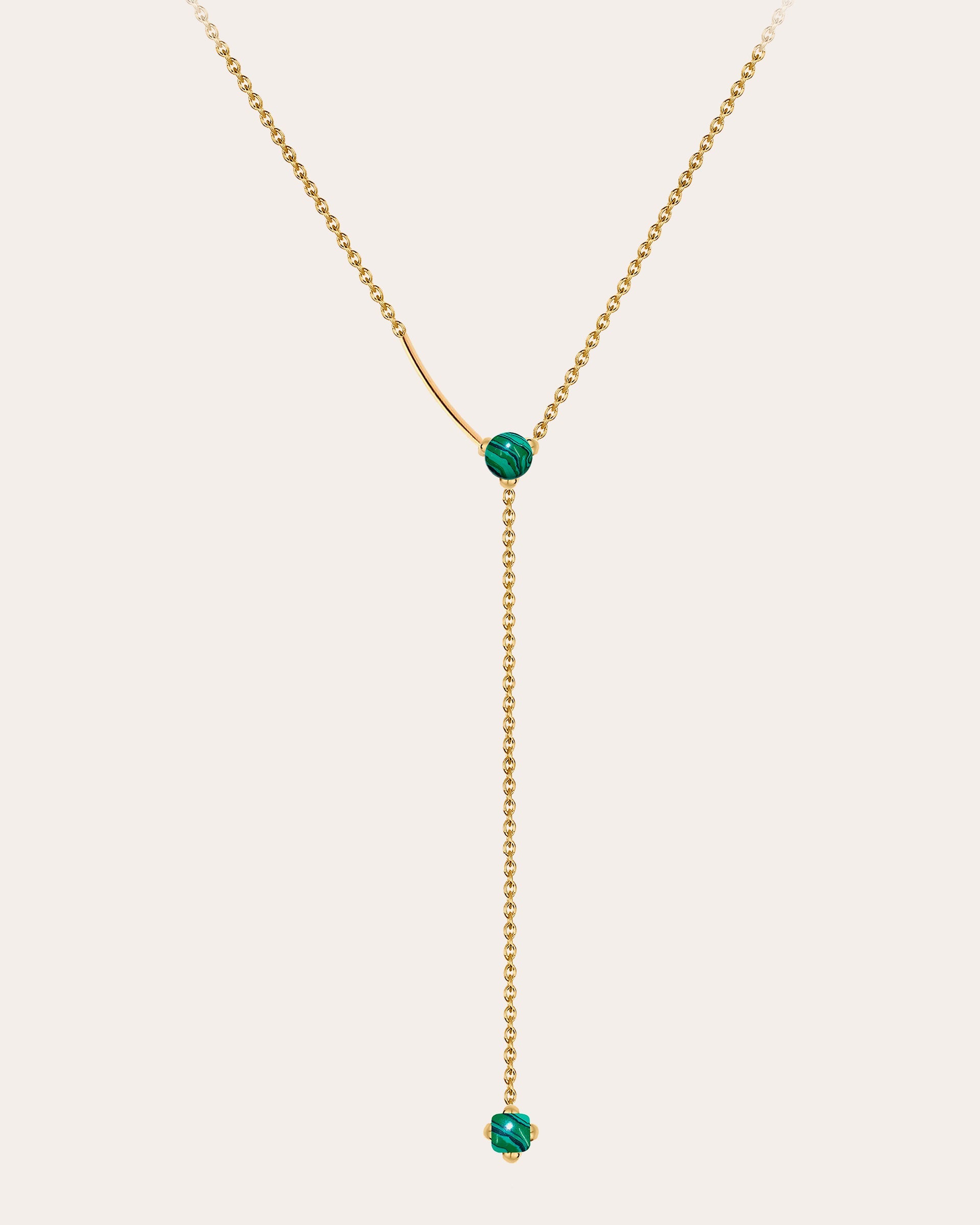 Drop Malachite Necklace