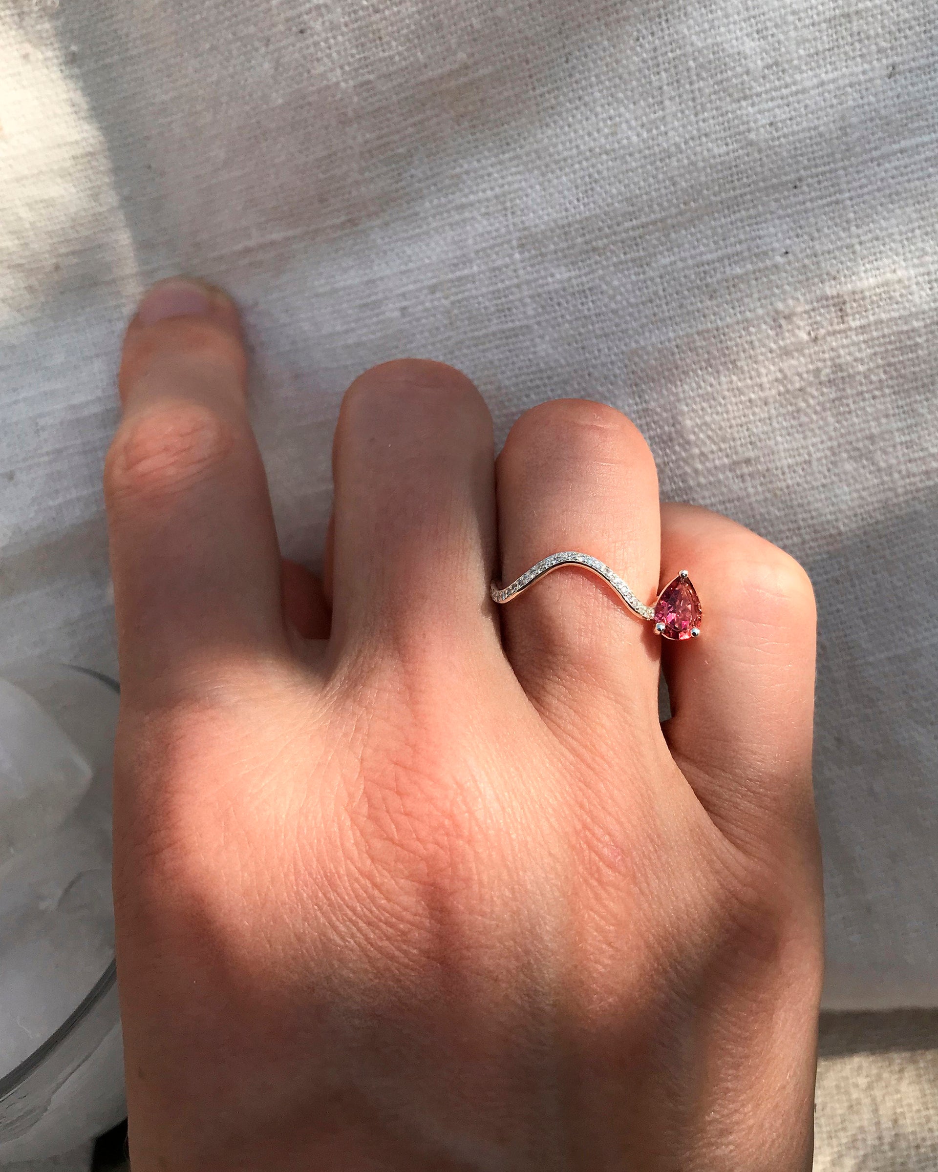 Petite Comète Tourmaline Ring