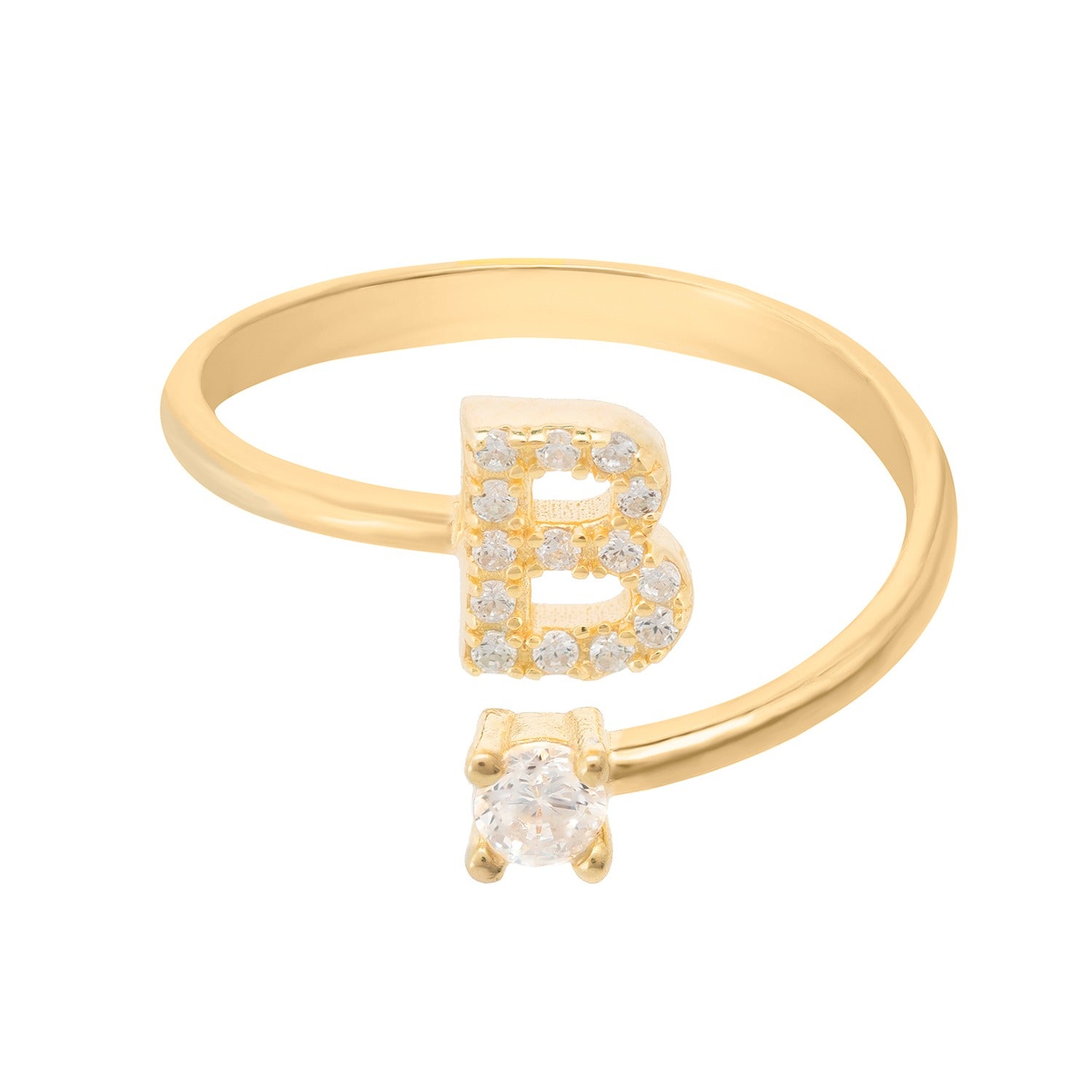 Initial Ring Gold B