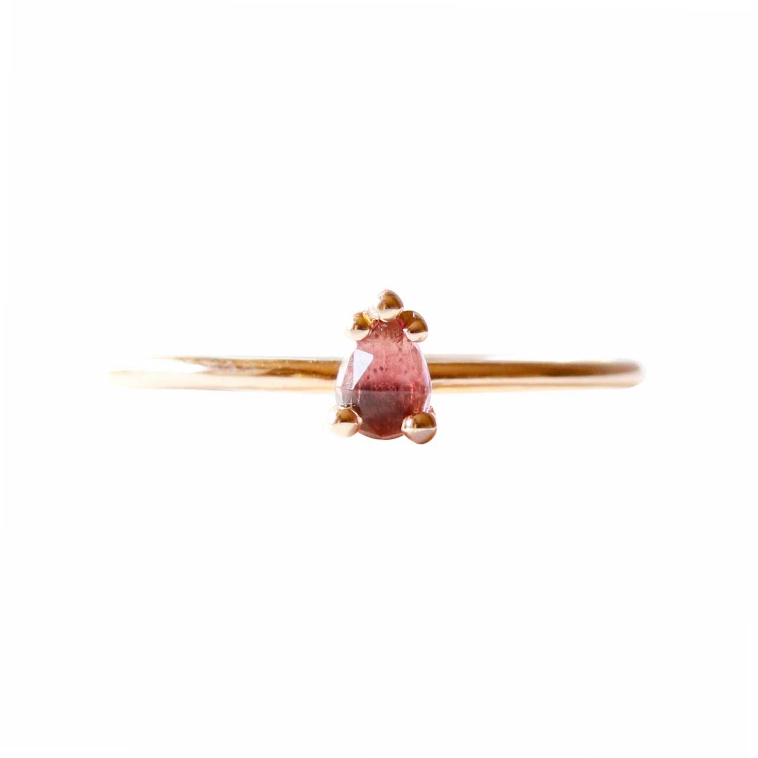 Pink Tourmaline Ring Rose Gold