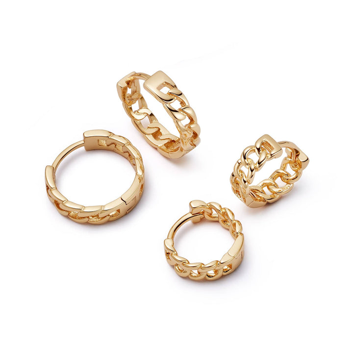 polly-sayer-chain-hoop-earring-stack-18ct-gold-plated-daisy-london