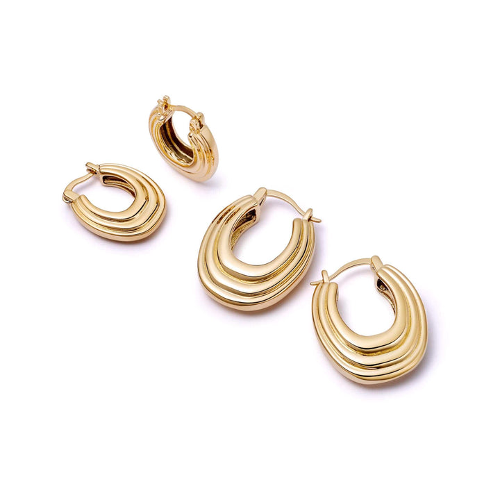 polly-sayer-ridge-hoop-earring-stack-18ct-gold-plated-daisy-london