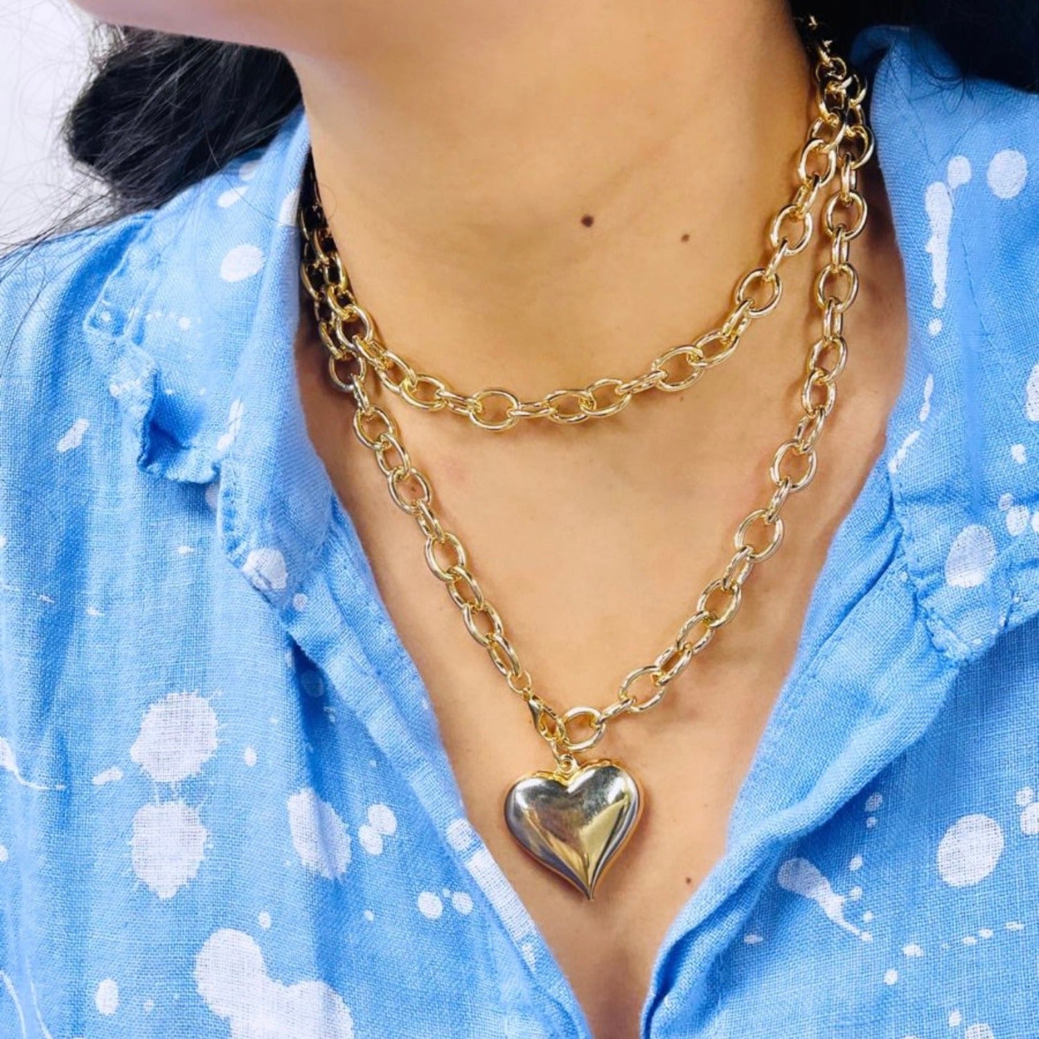 Puffy Heart Necklace