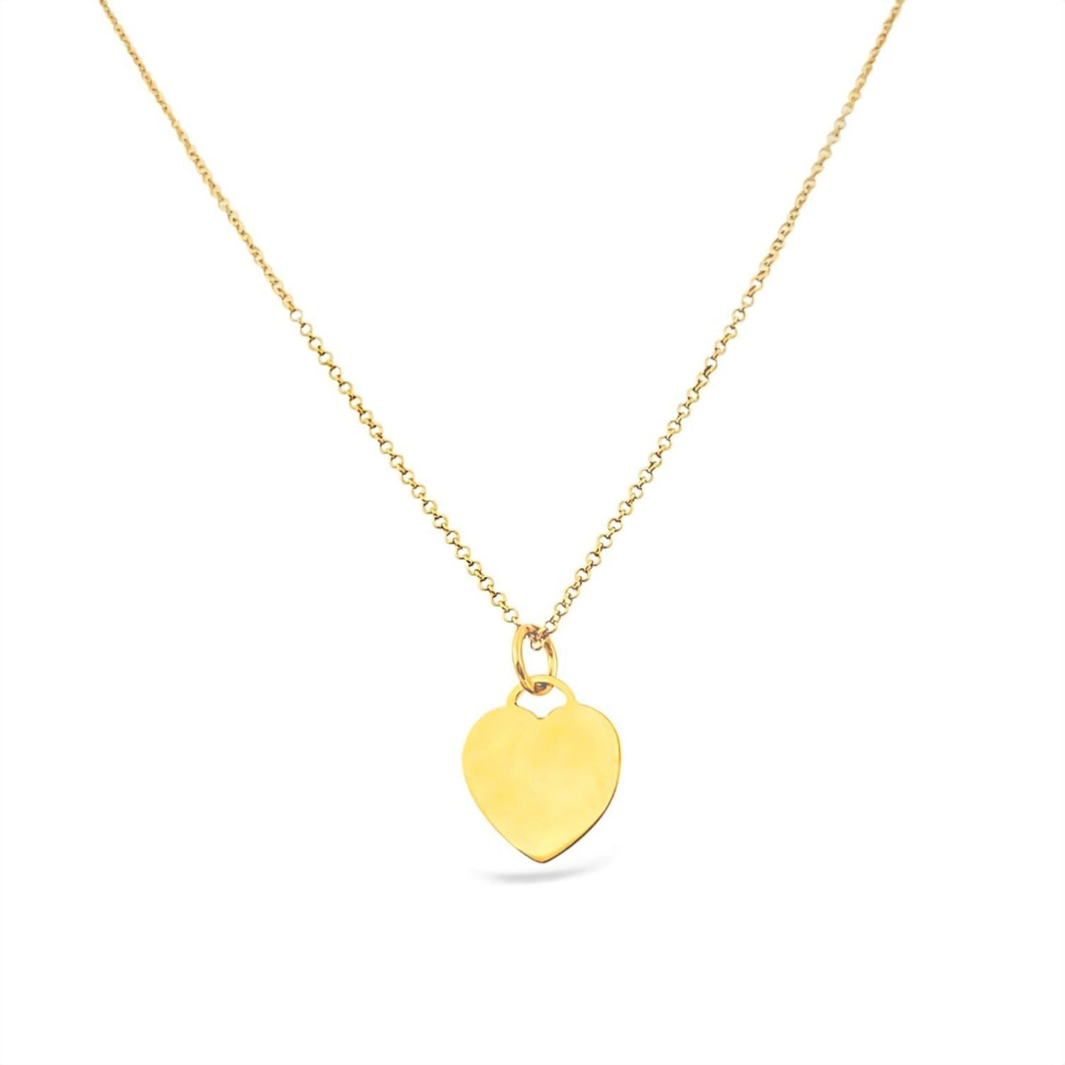 Single Heart Necklace Gold