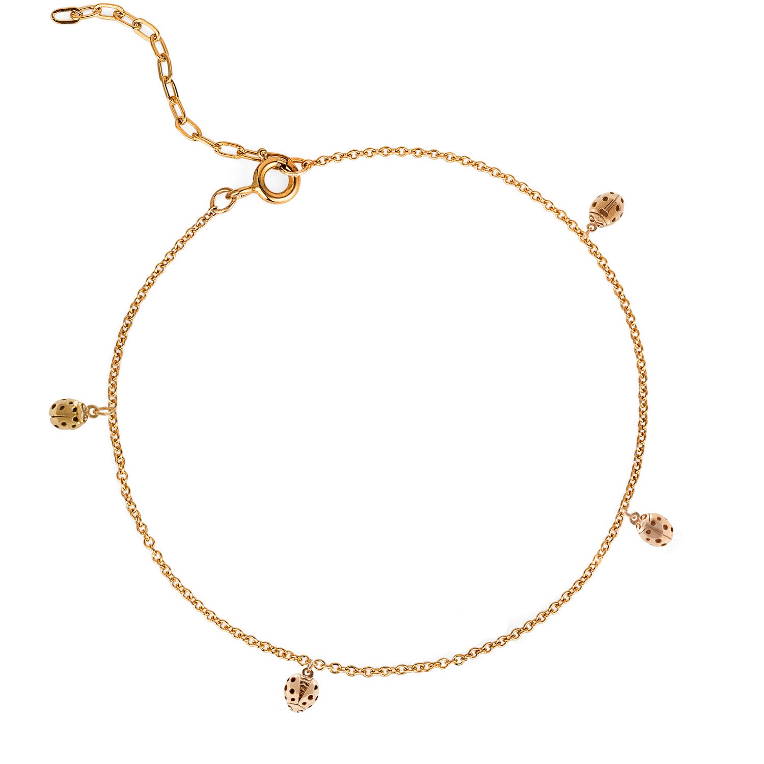 Loveliness Of Ladybirds Bracelet Gold