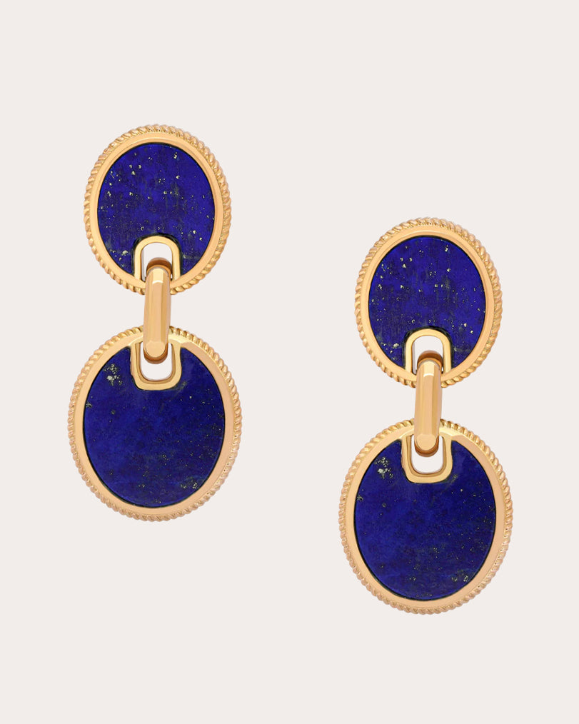 Ara 14K Gold-Plated Lapis Lazuli Earrings