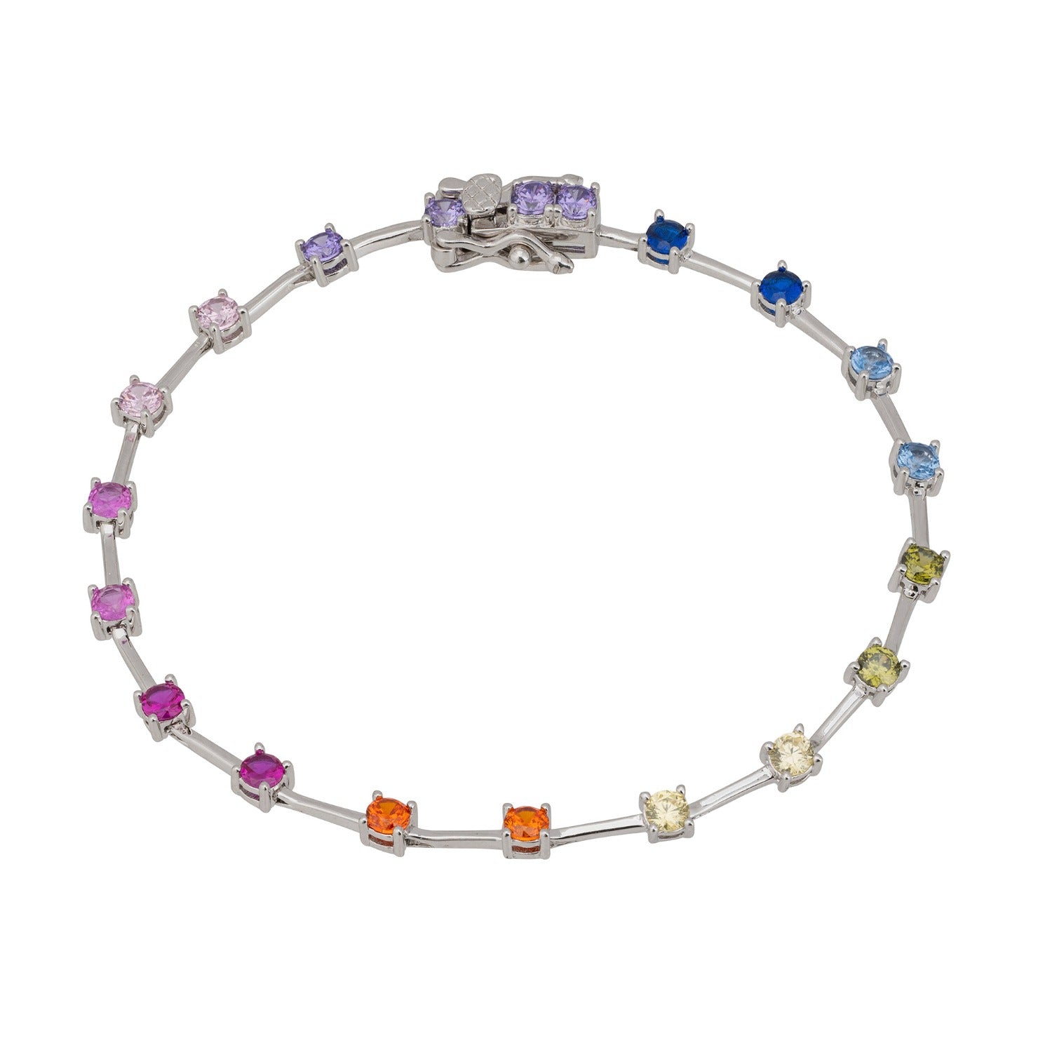 Rainbow Connection Bracelet Silver